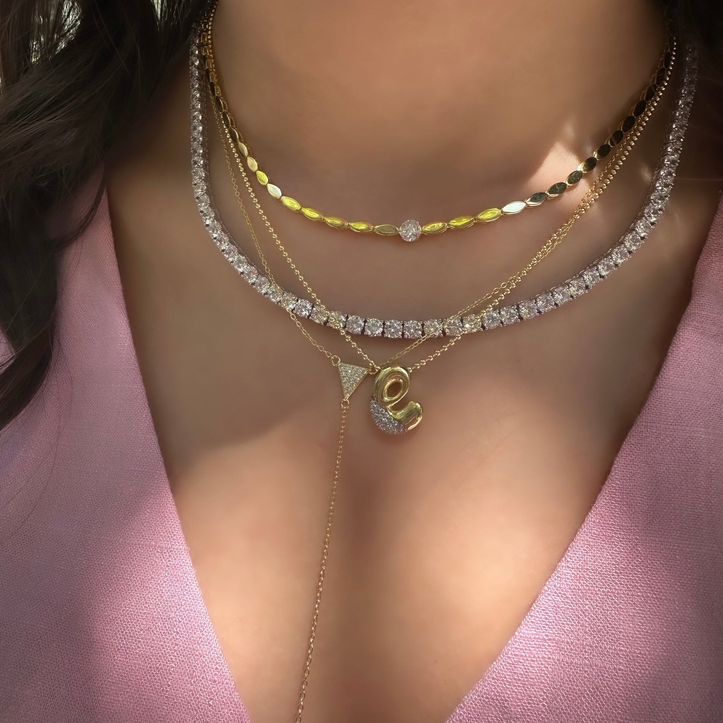 Minuscule Initial Letter Necklace