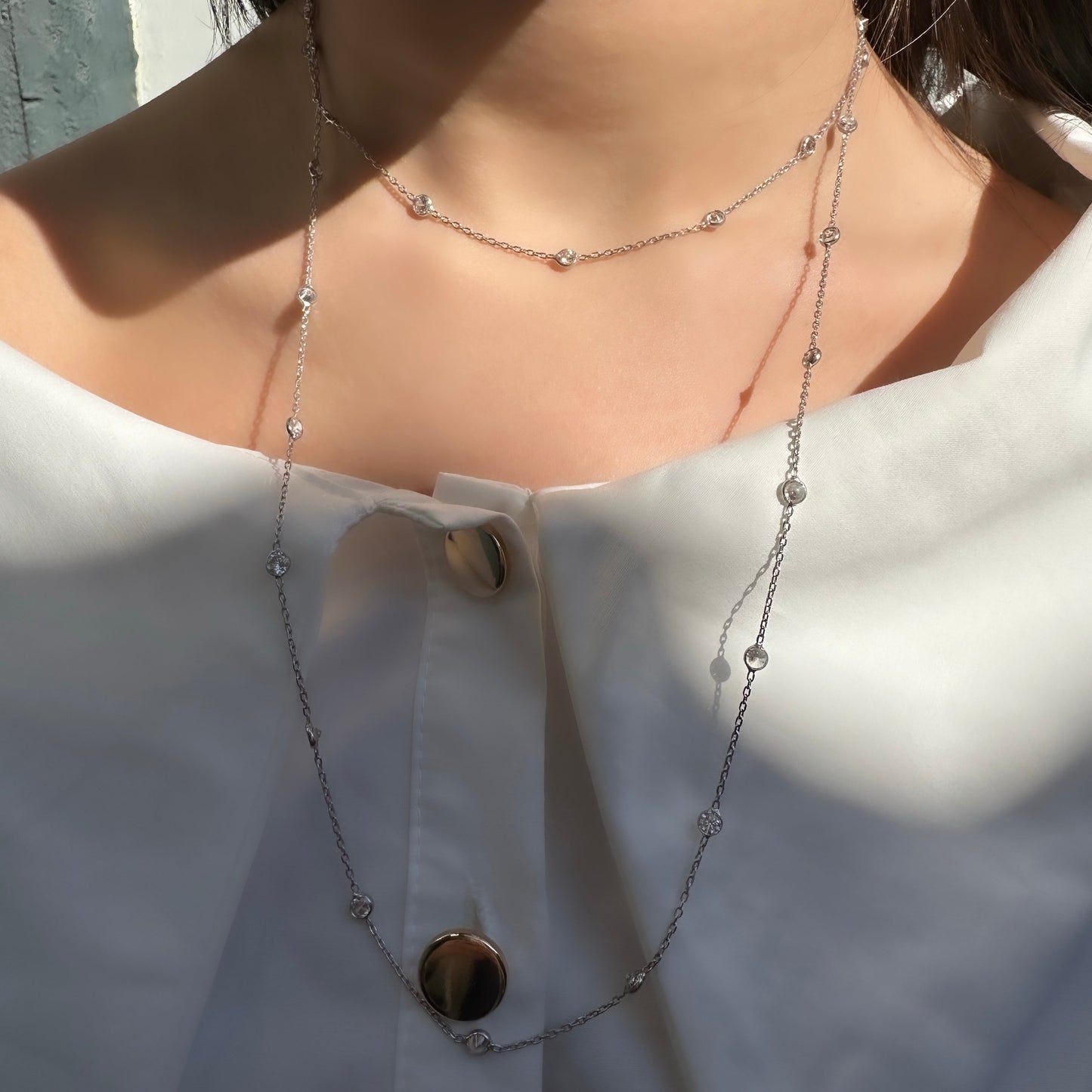 Designer Stone Chain Necklace