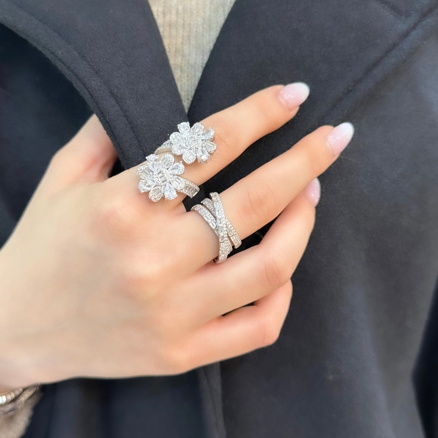 Double Flower Ring