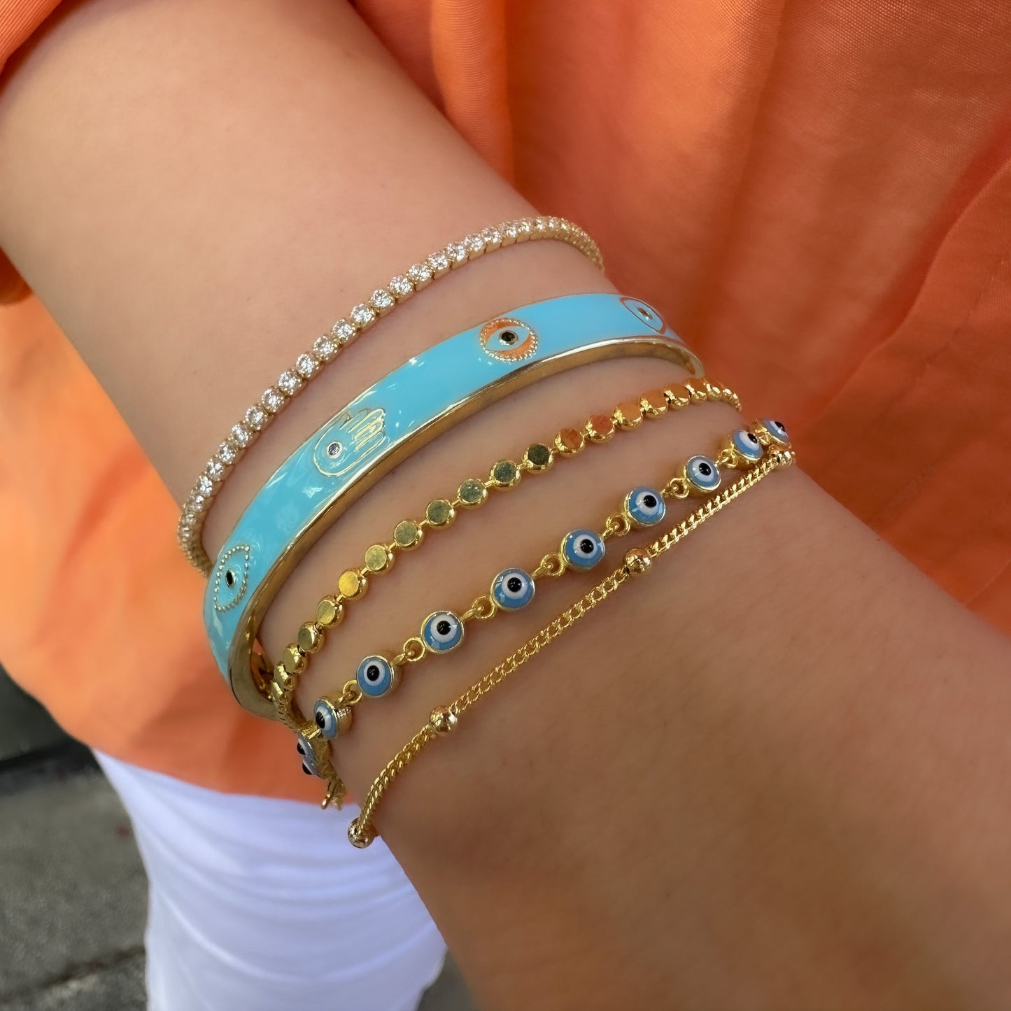 Blue Evil Eye Bracelet