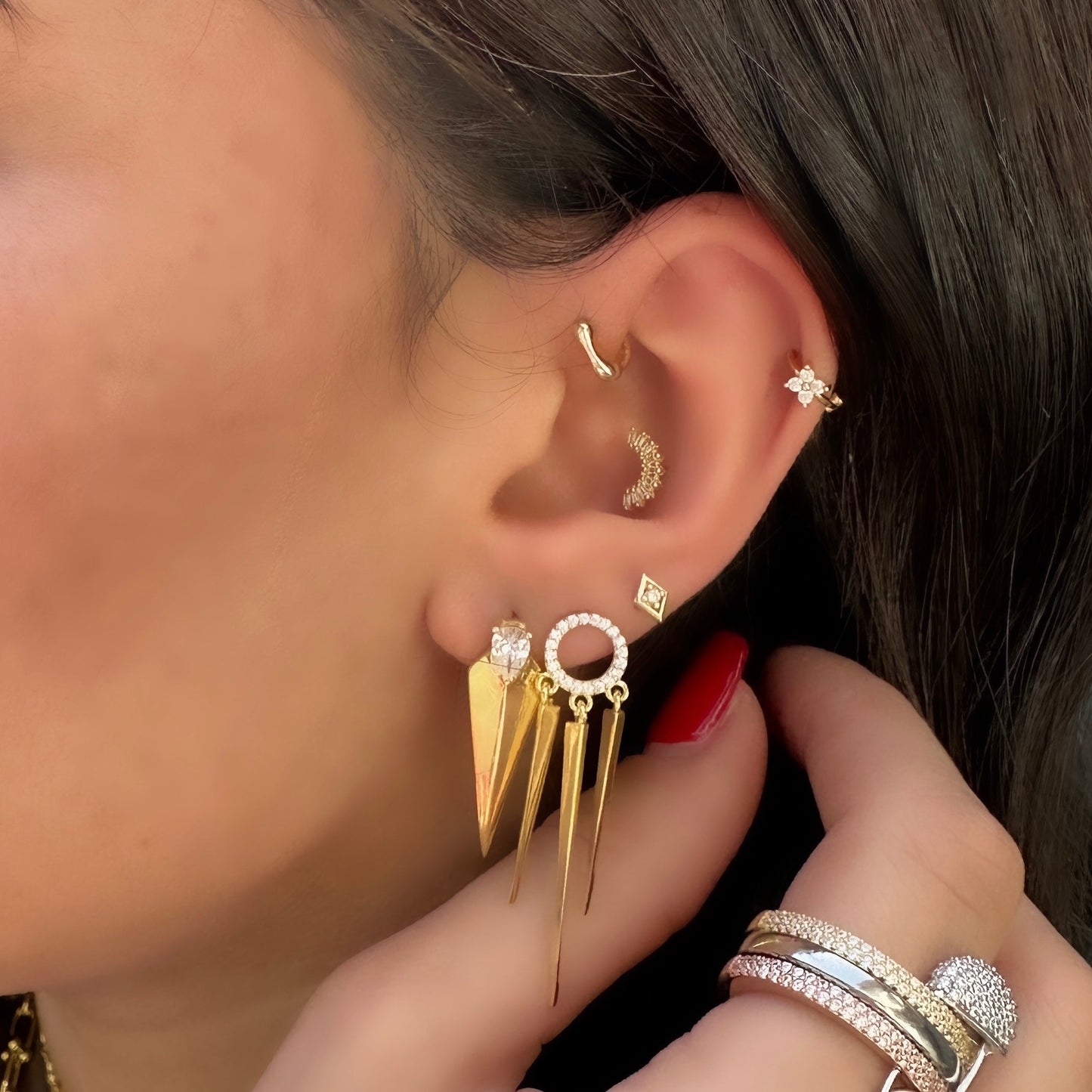 Derry Knitted Earring