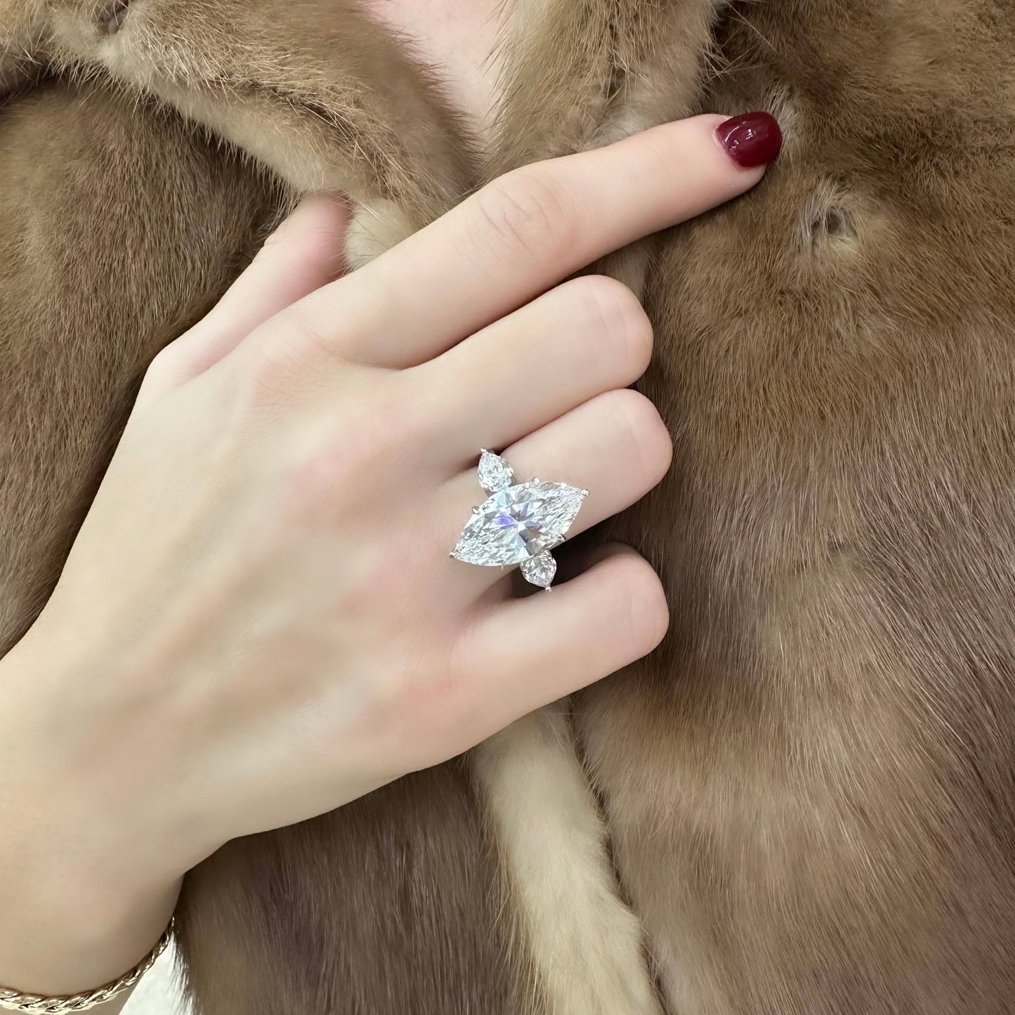 G-Color Marquise Ring