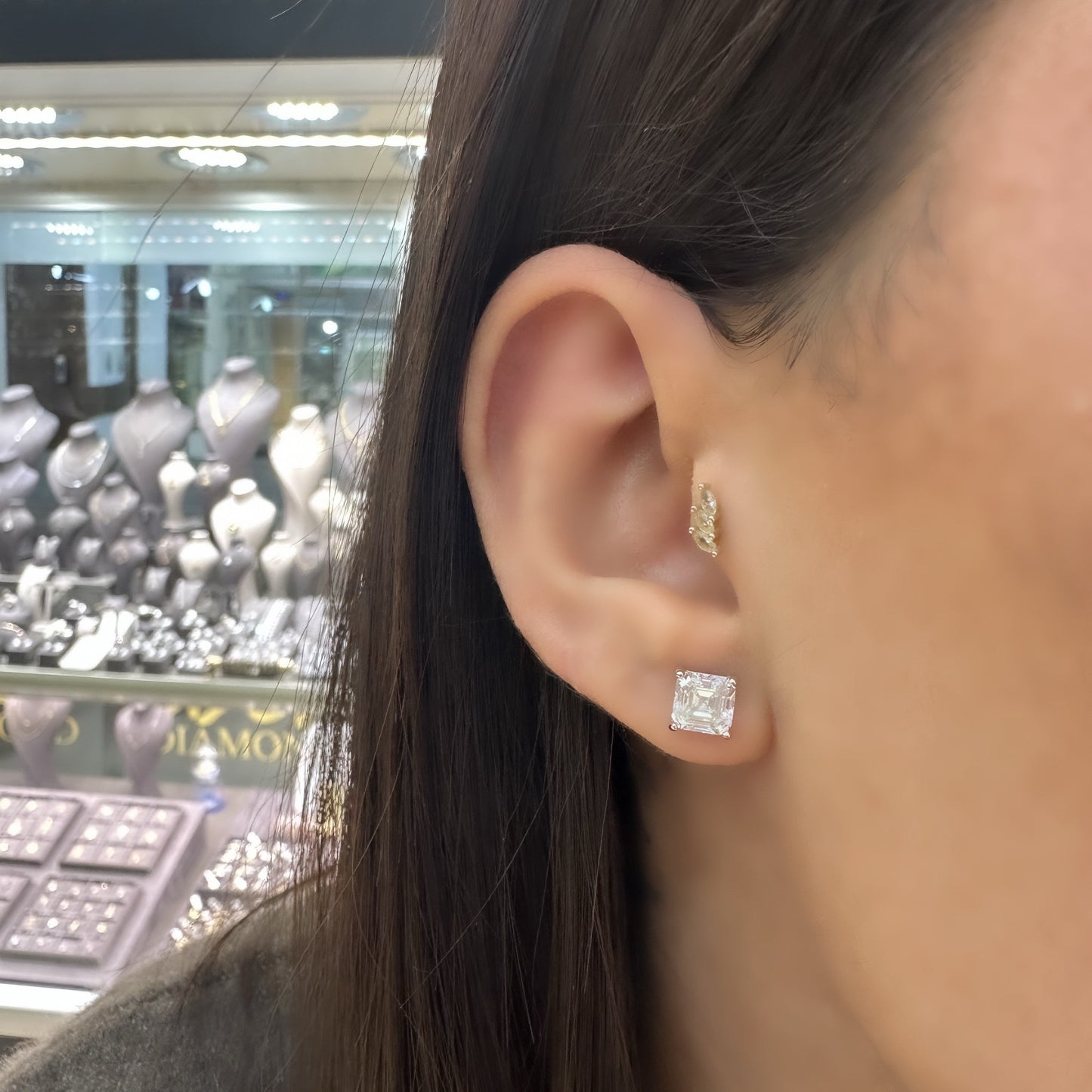 Square G-Color Earring