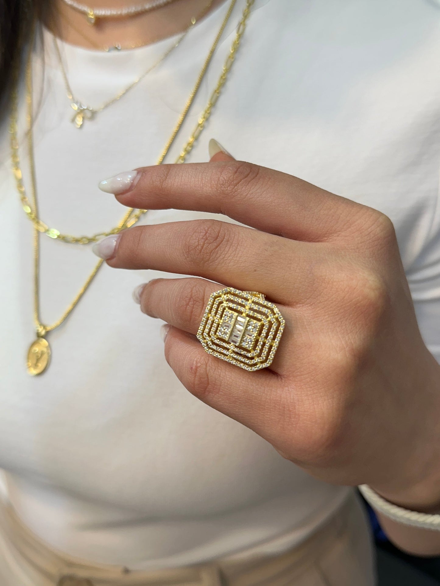 Large Baguette Ring