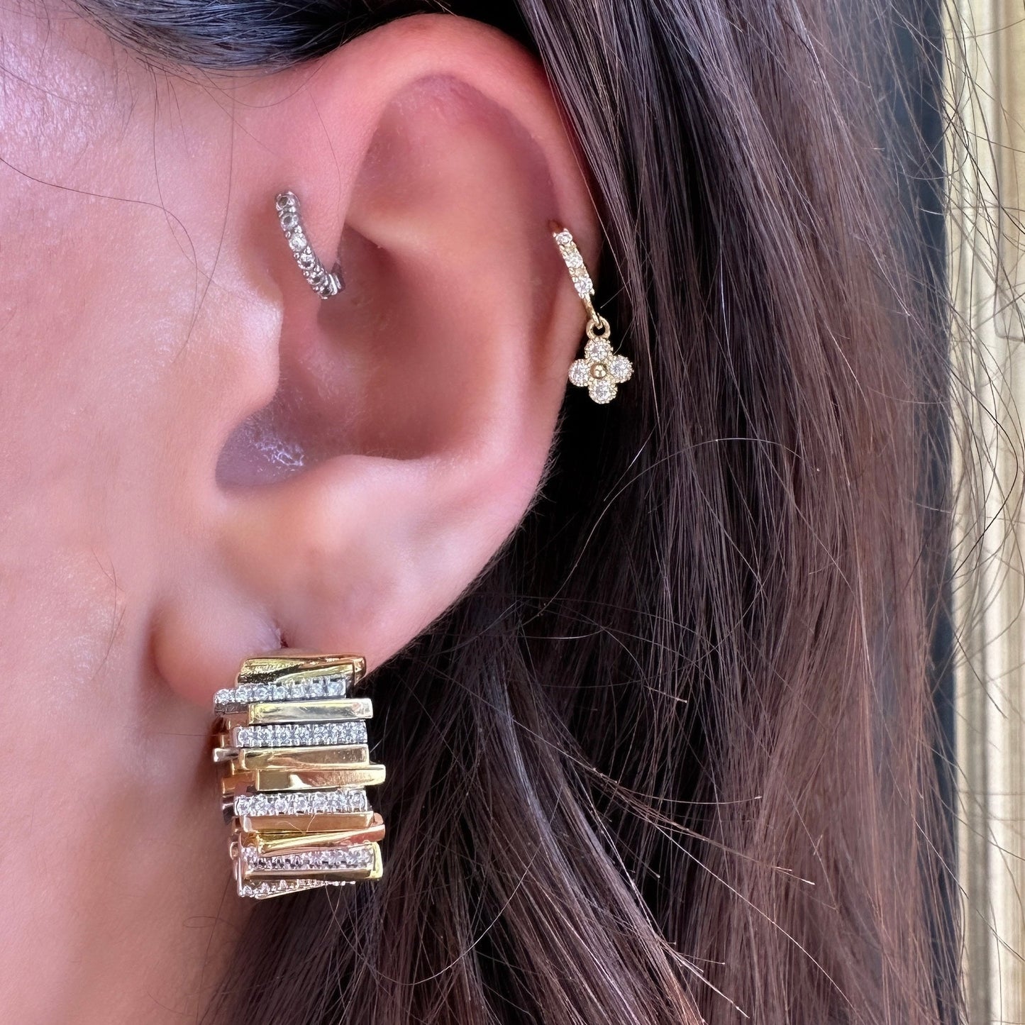 Movable Design Earrings
