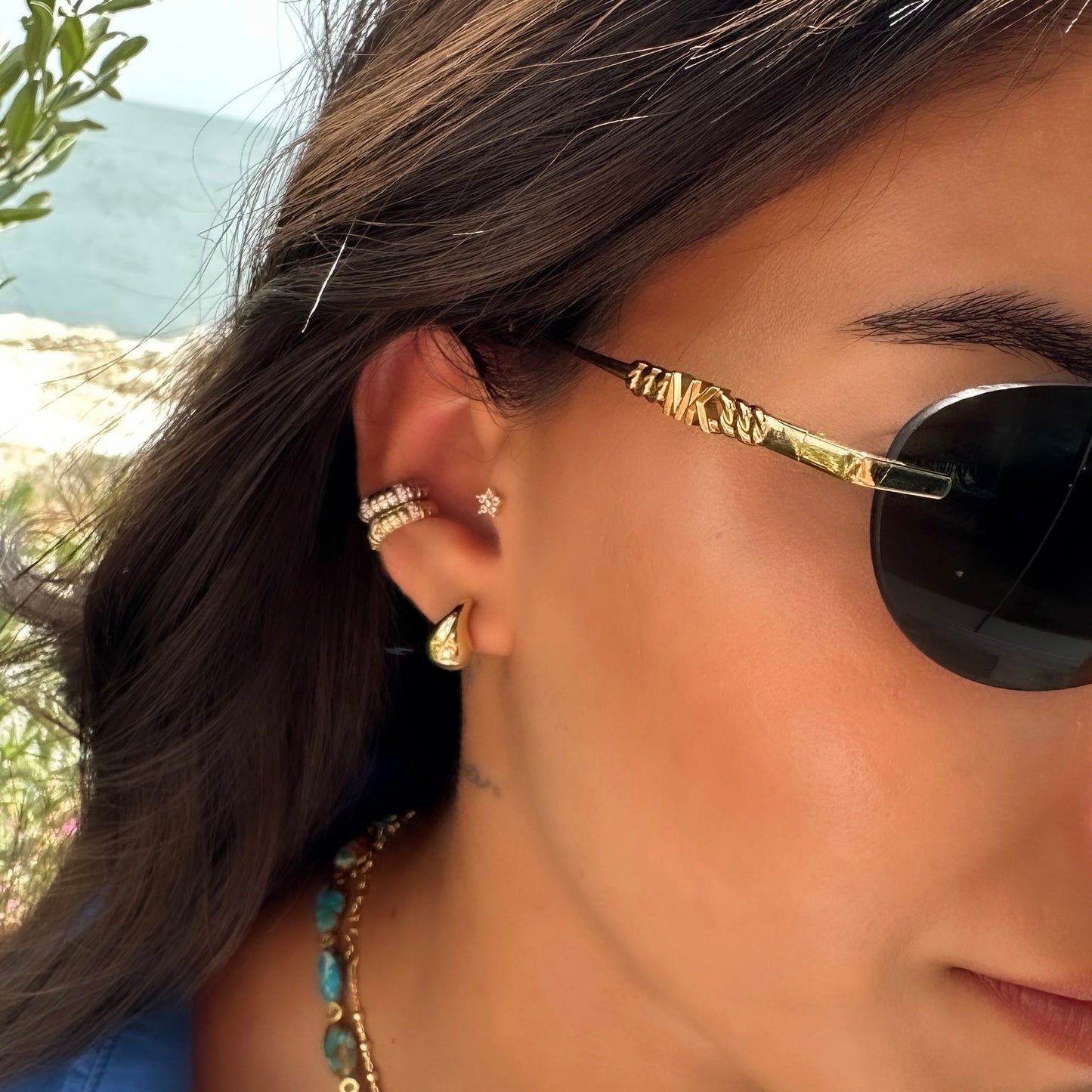 Spiral Stone Cuff