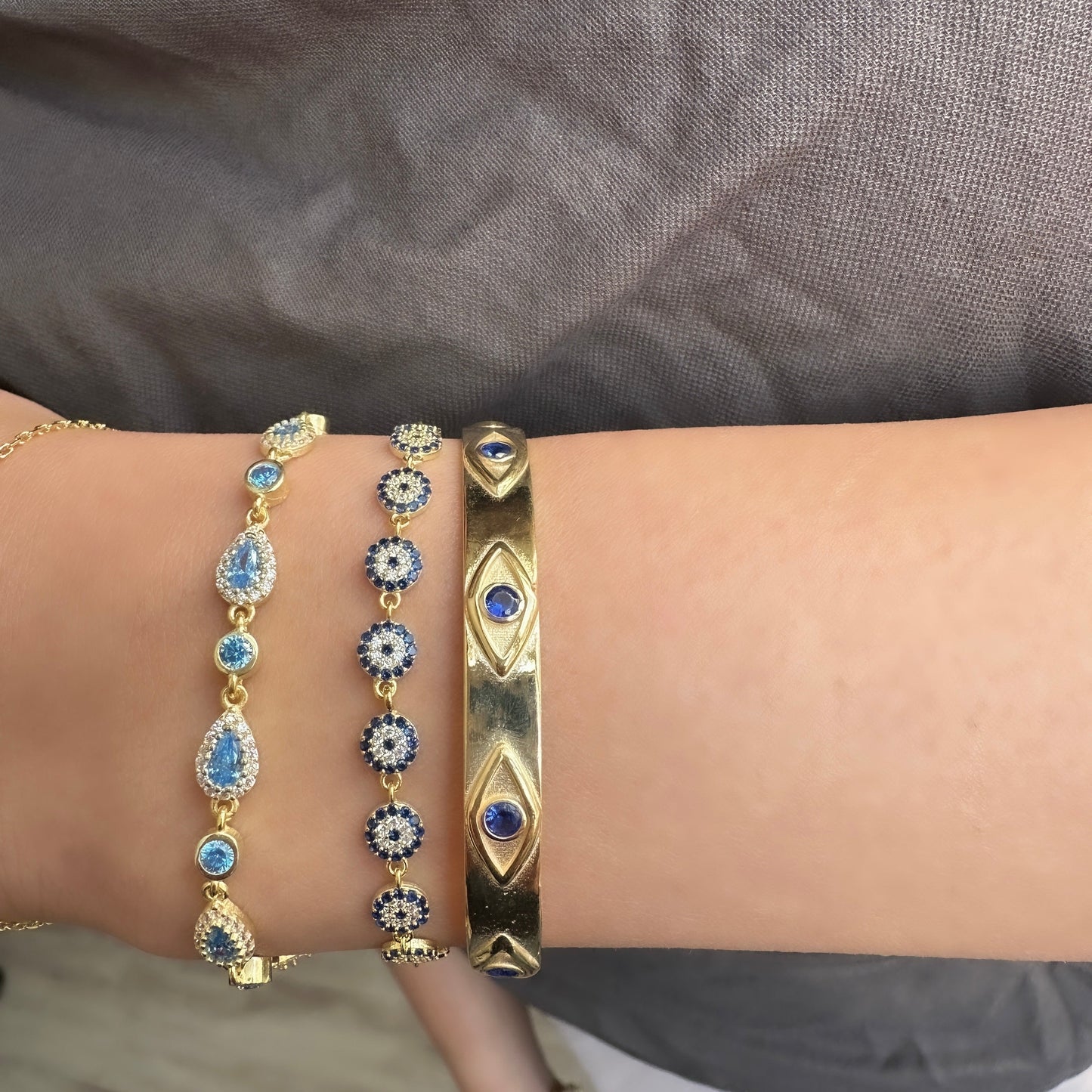 Drop Model Colorful Stone Bracelet