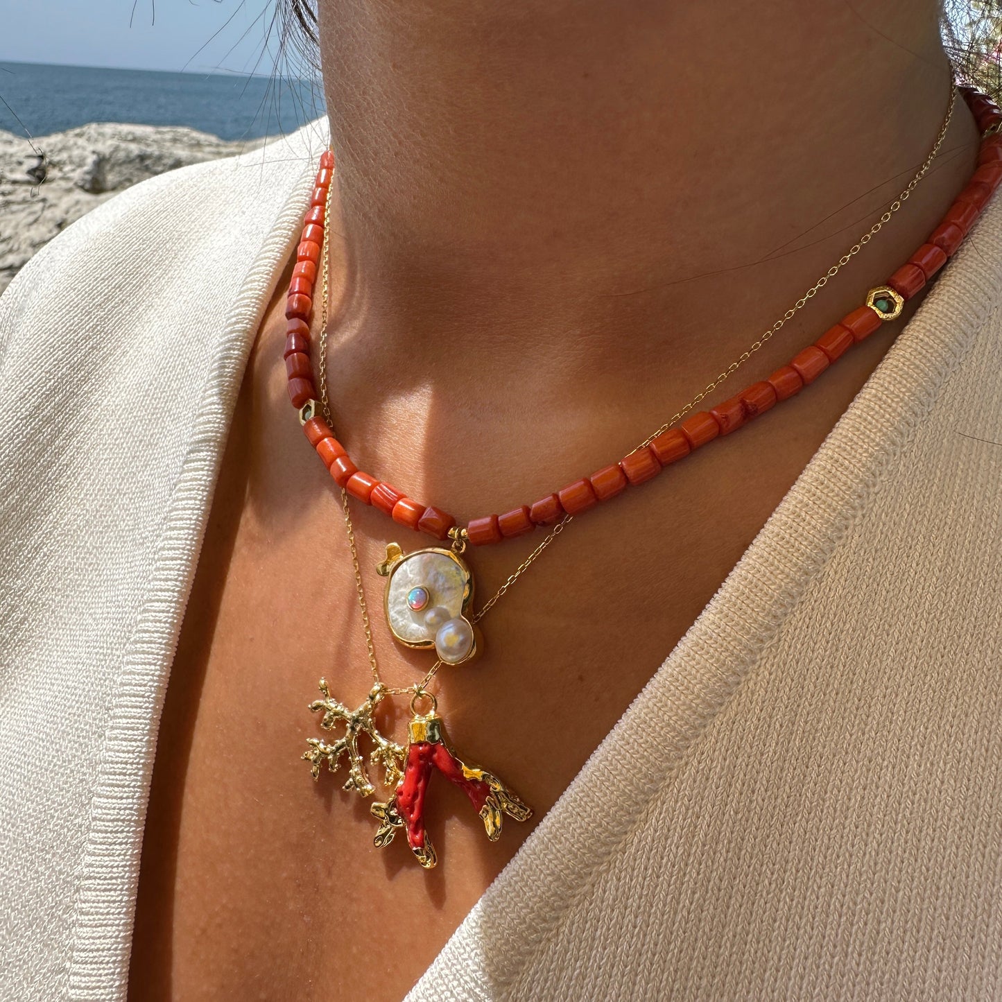 Wishbone Design Necklace