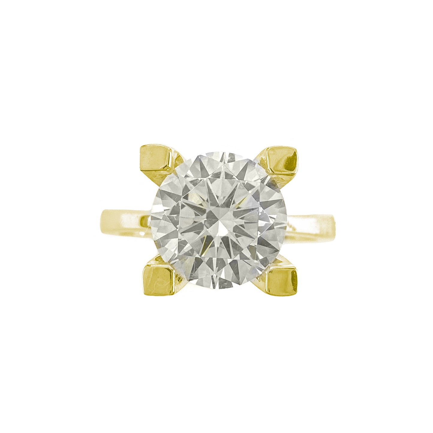 Two Carat G-Color Solitaire Ring