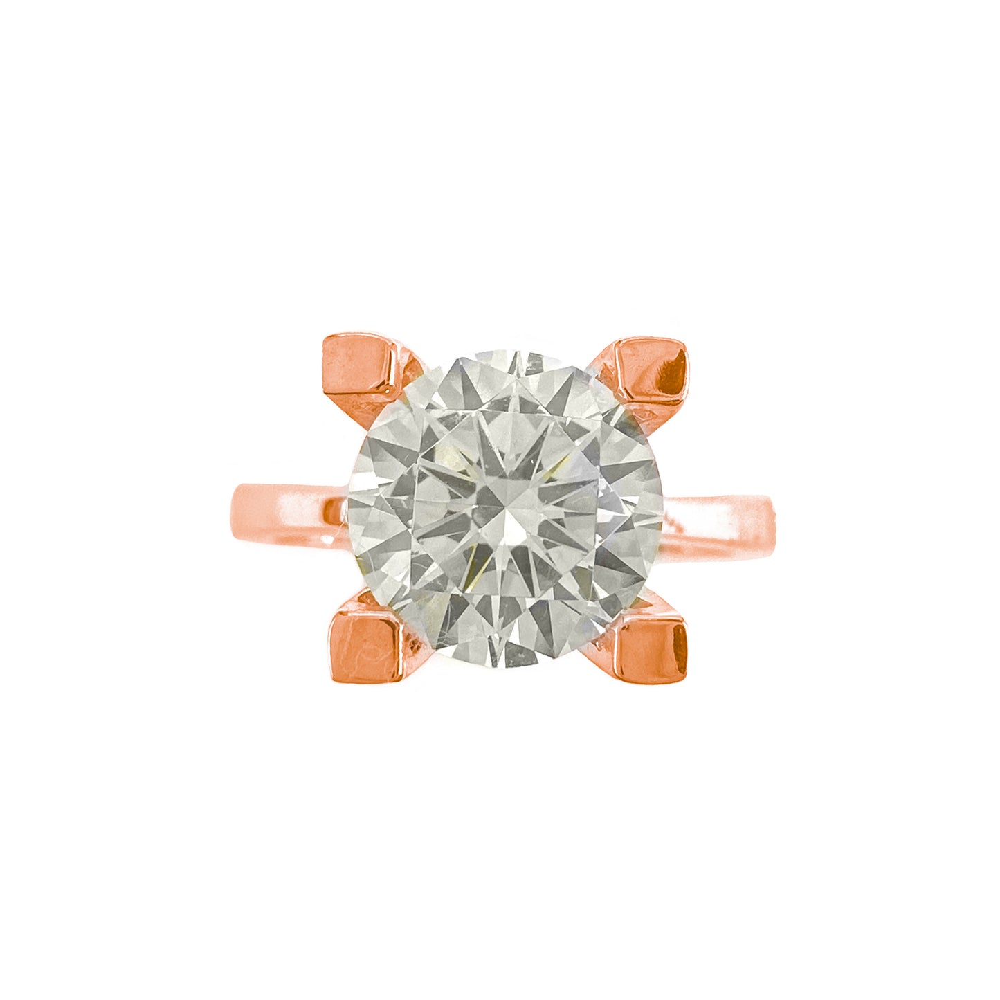 Two Carat G-Color Solitaire Ring