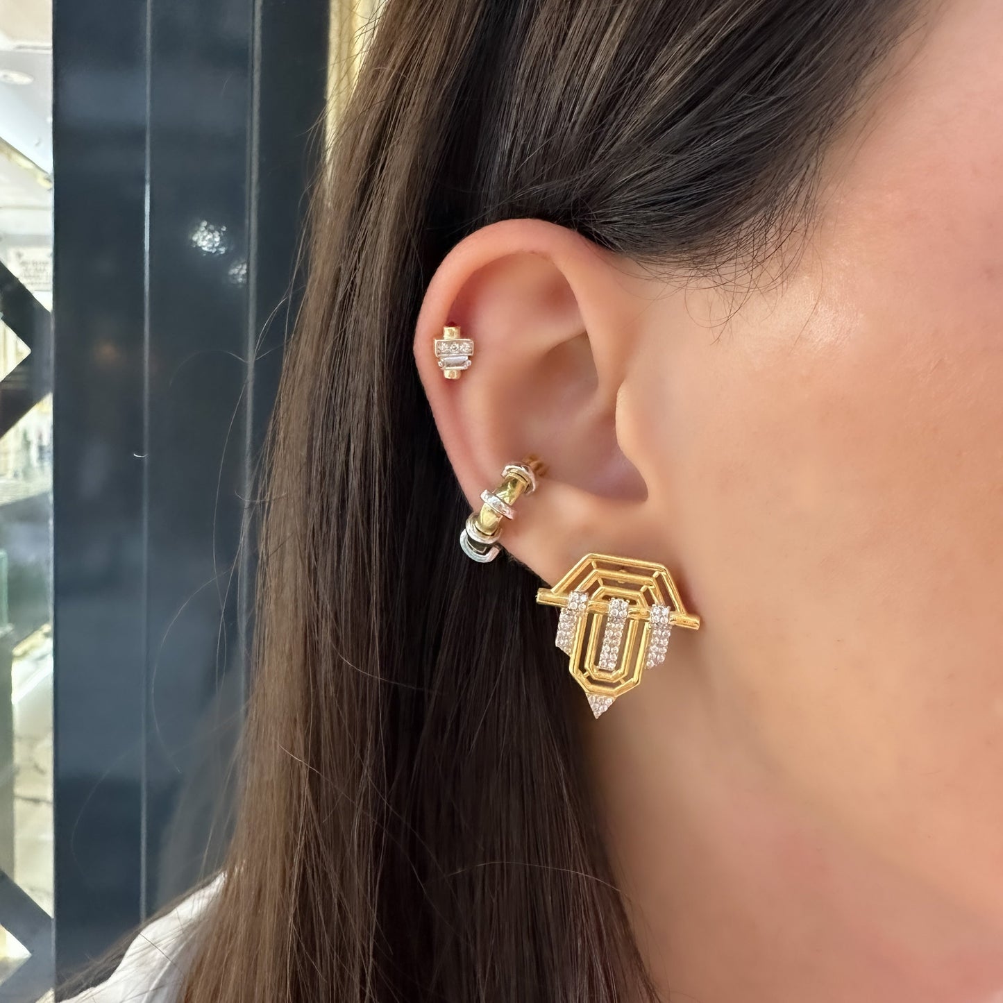 Large Size T Serenay Earrings