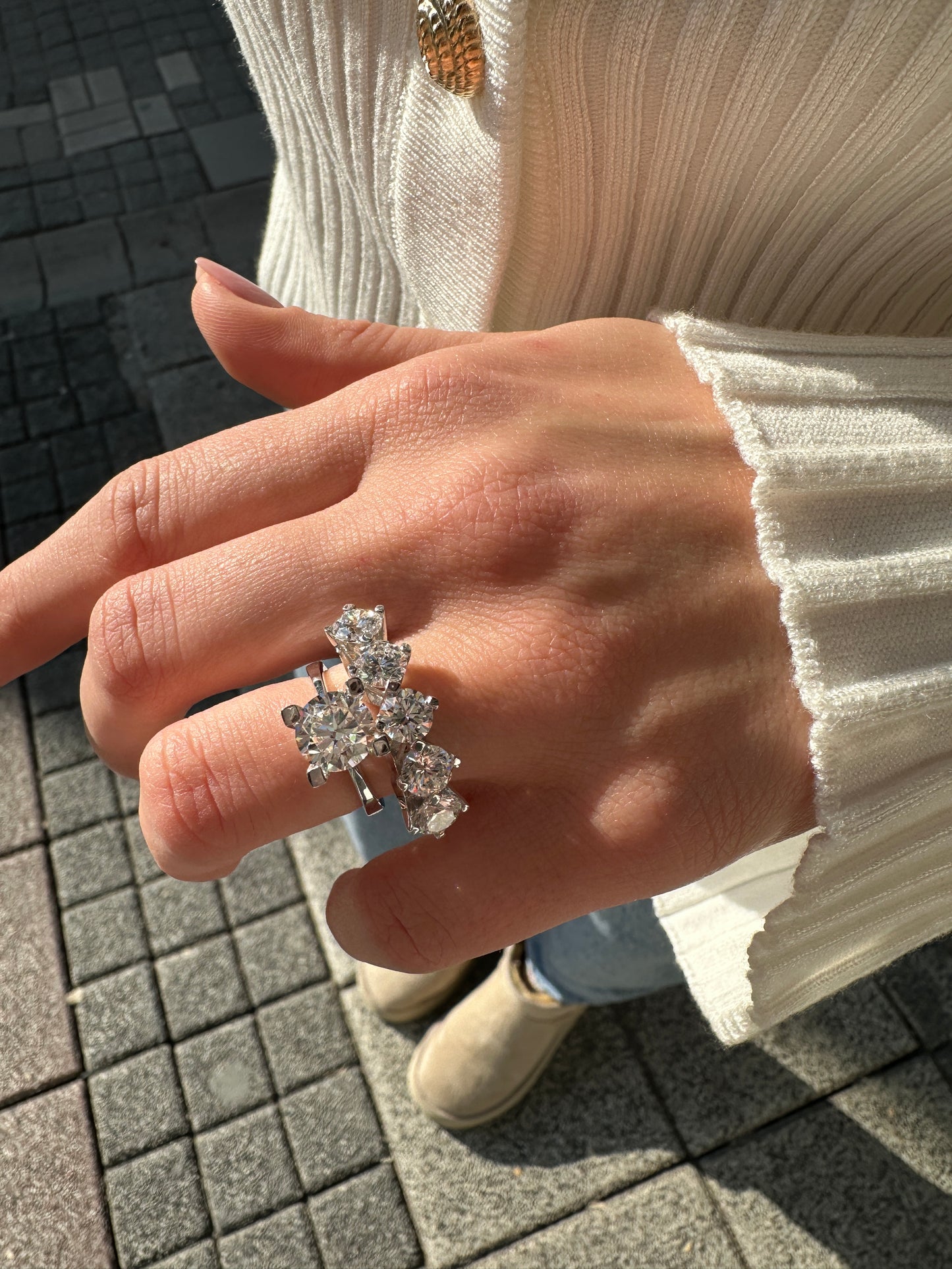 Two Carat G-Color Solitaire Ring