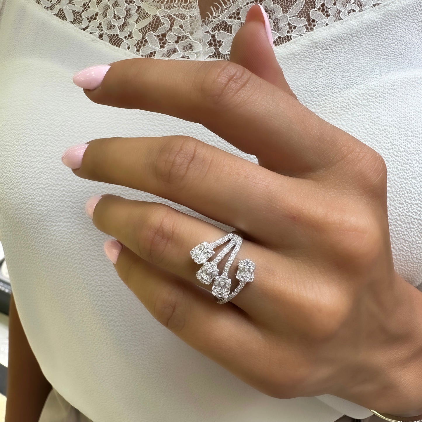 Baguette Stone Design Ring