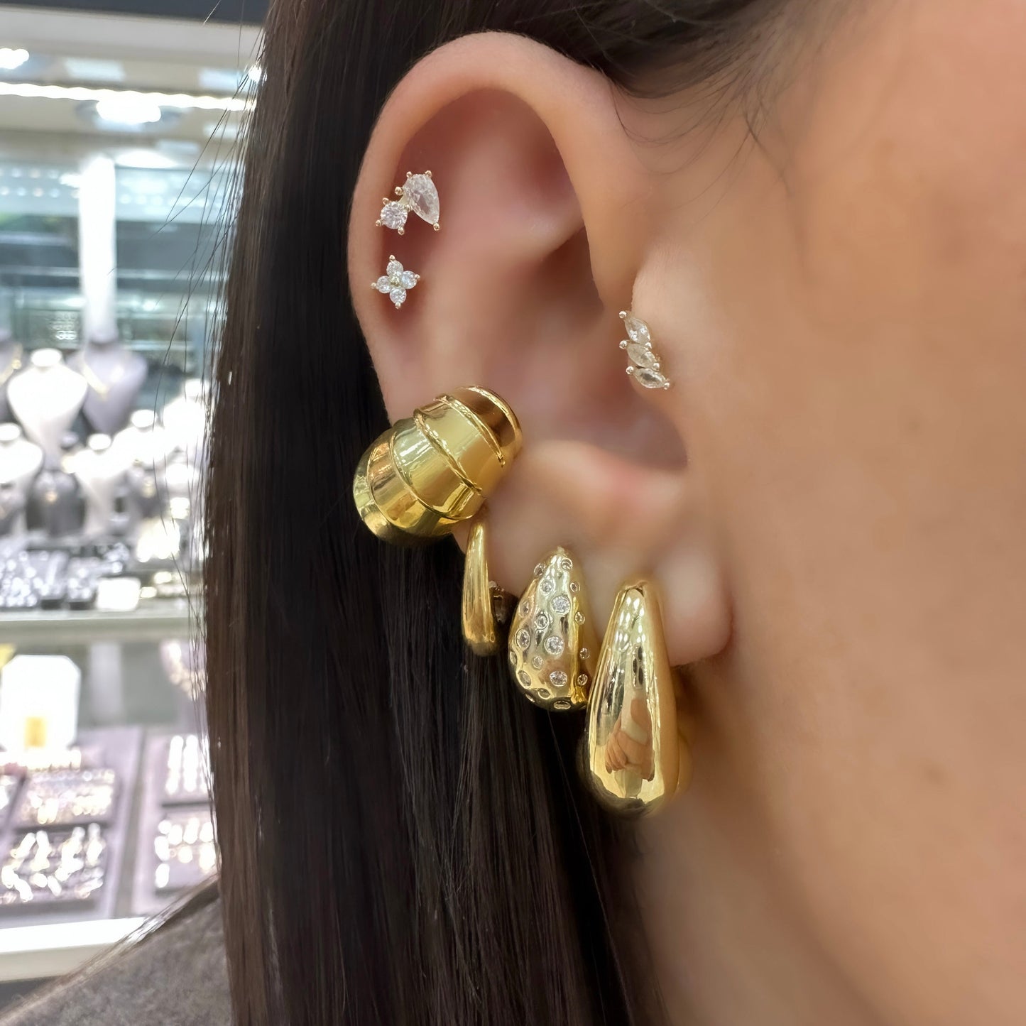 Holly Domed Cartilage Earring