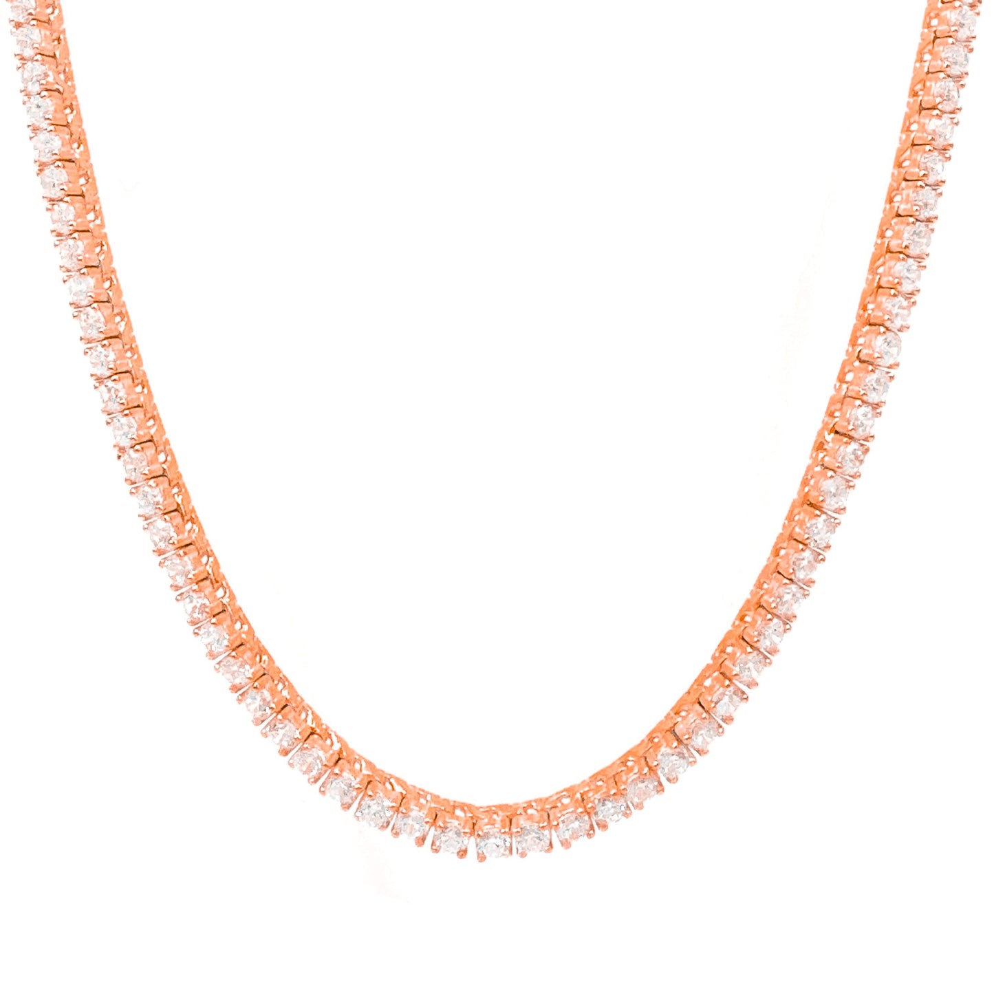 Three and a Half Mm Tennis Necklace