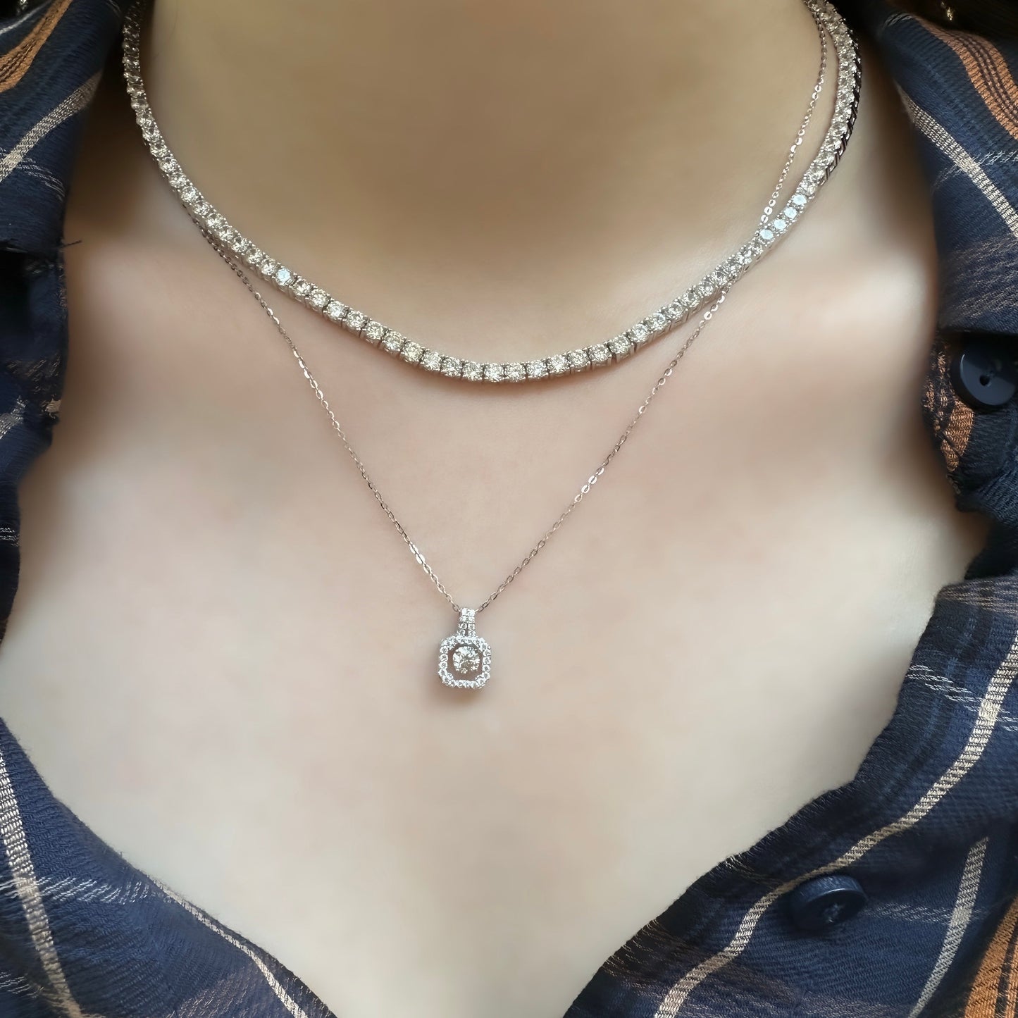 Square G-Color Necklace