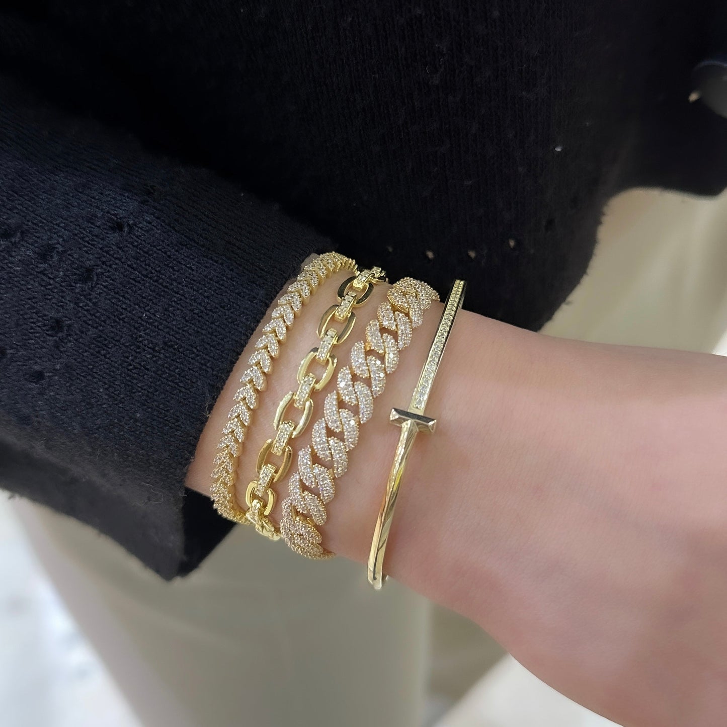 Stone Hollow Bracelet