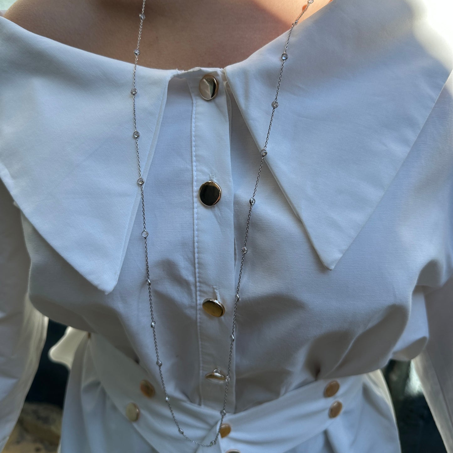 Designer Stone Chain Necklace