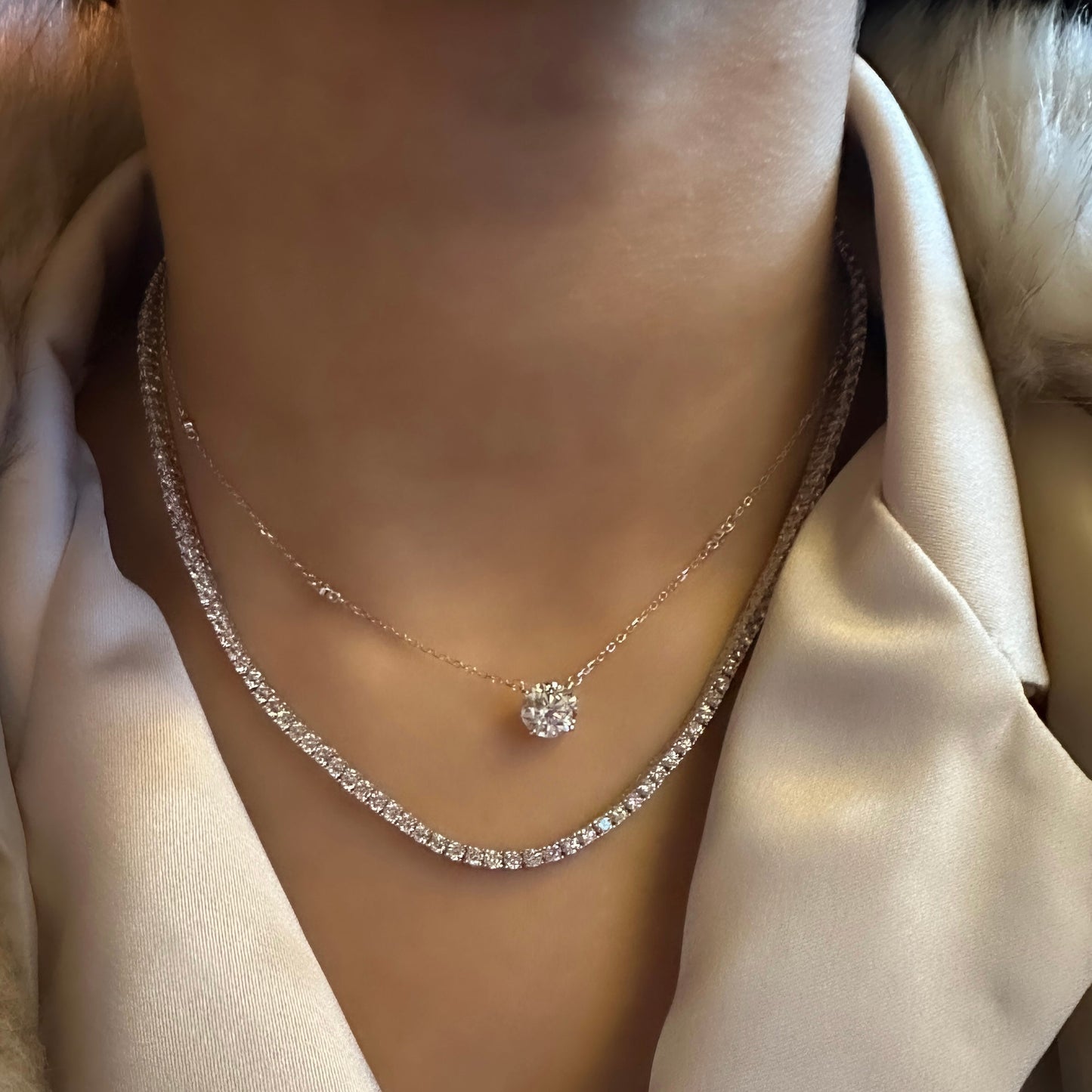 G-Color Stone Necklace
