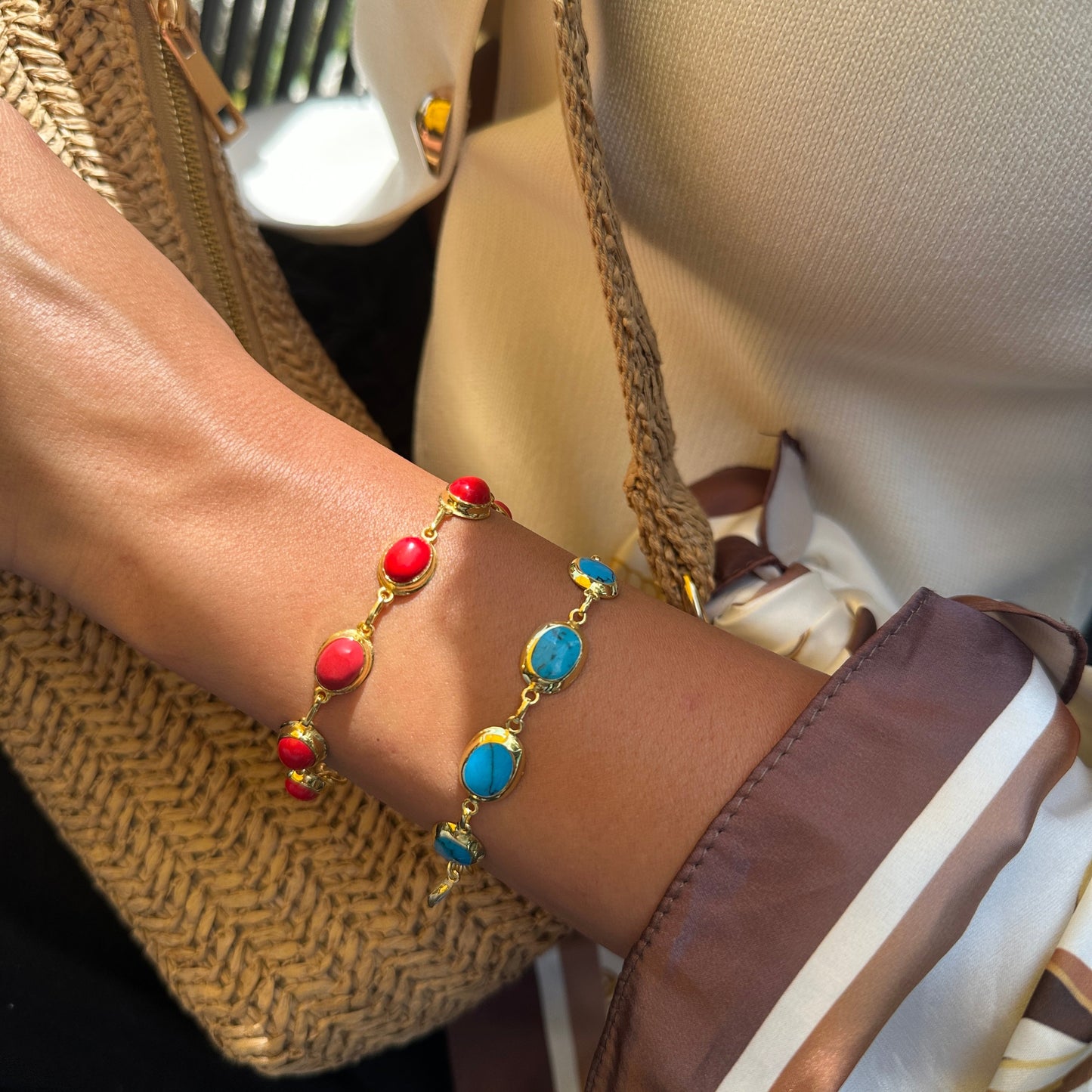 Blue Natural Stone Bracelet