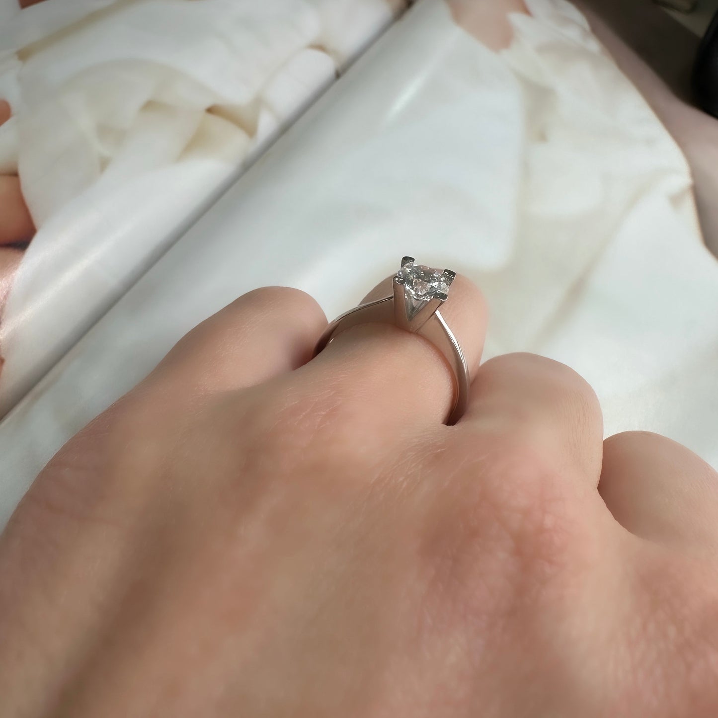 0.80 Carat Moissanite Solitaire Ring