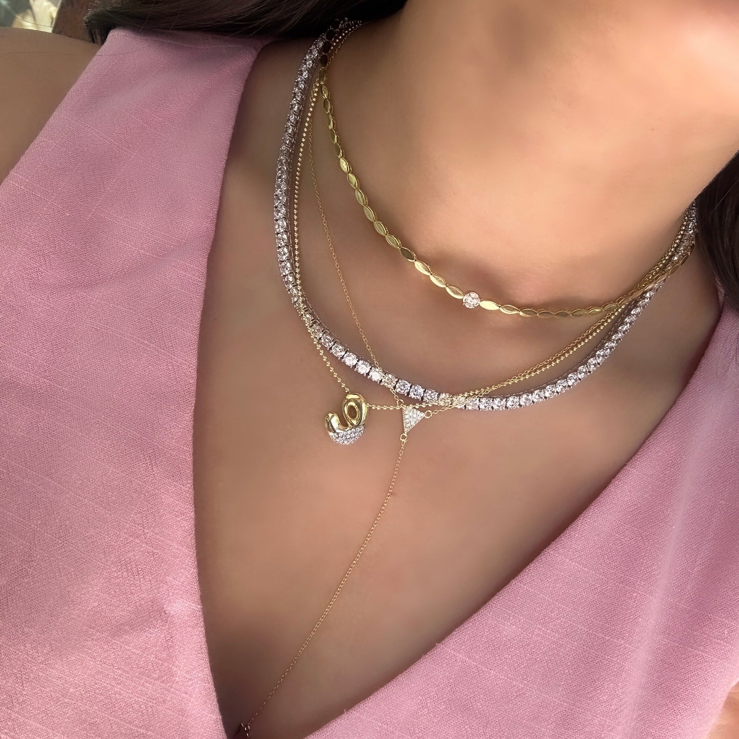 Triangle Y Necklace