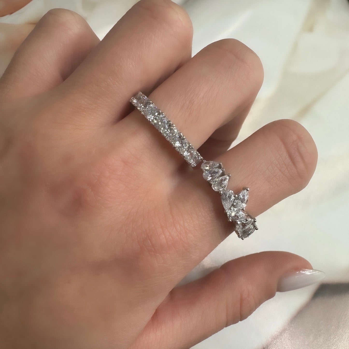 Multi Pear Stone Ring