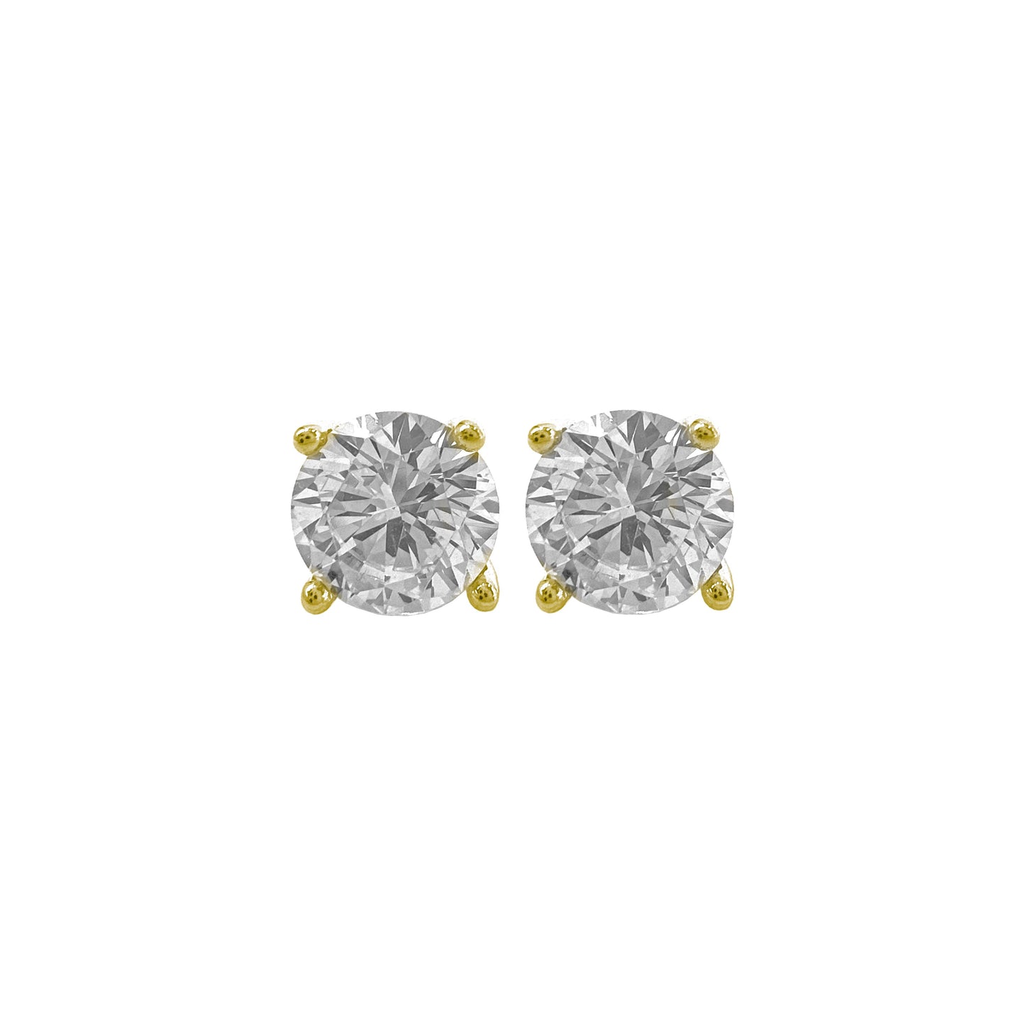 Six mm Solitaire Earring