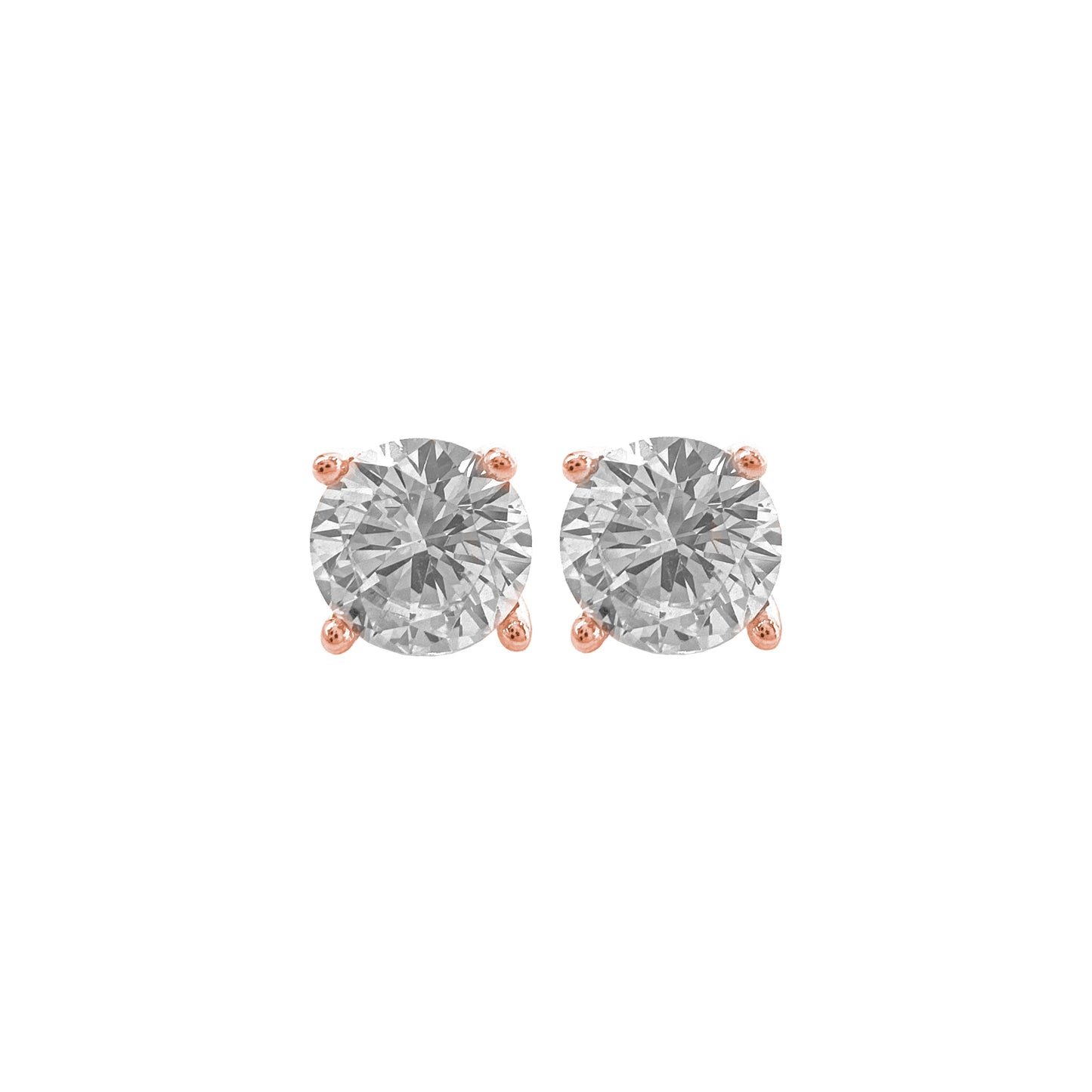 Six mm Solitaire Earring