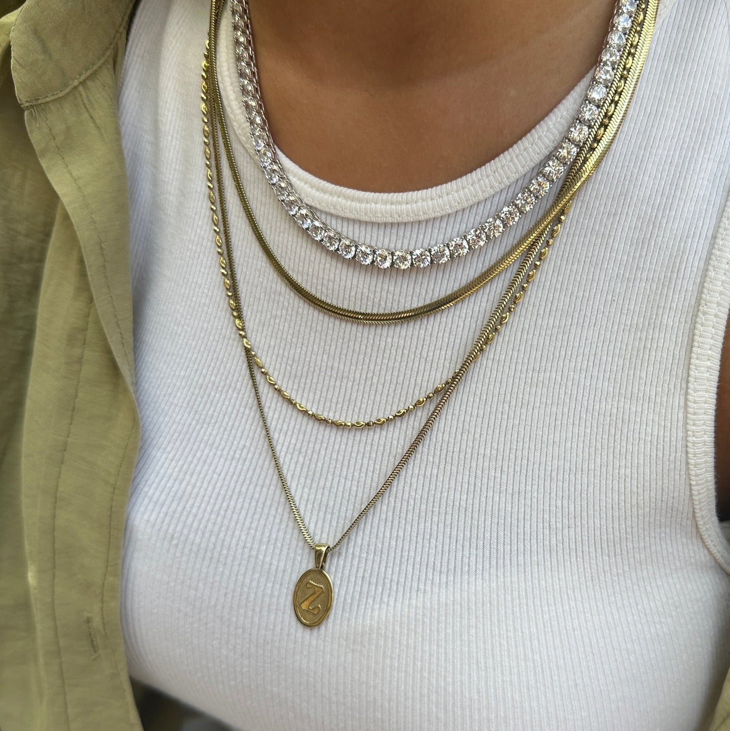 Five mm Tennis Necklace