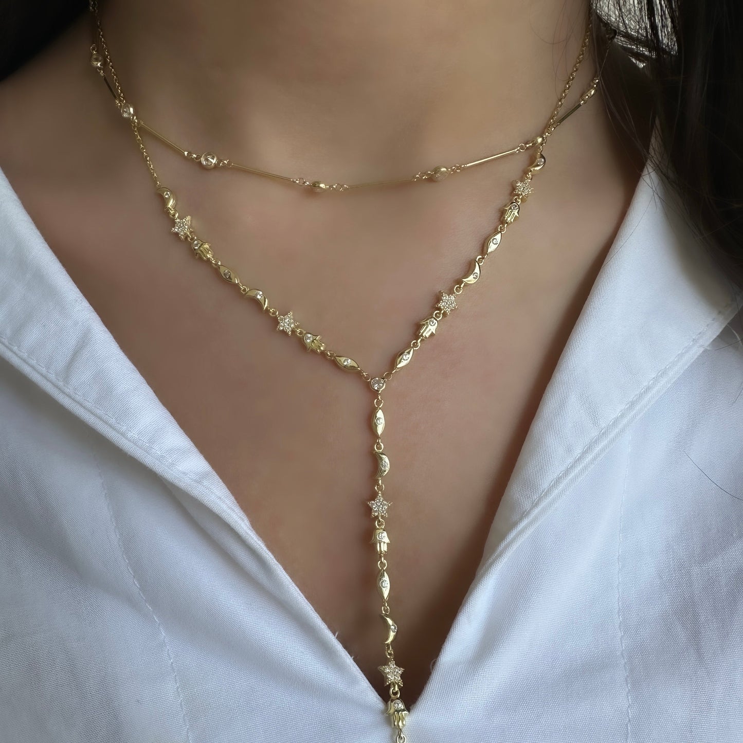 Emily Cris Stick Stone Necklace