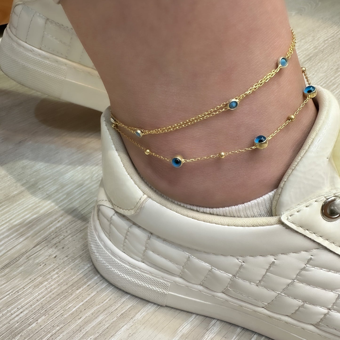 Blue Stone Anklet