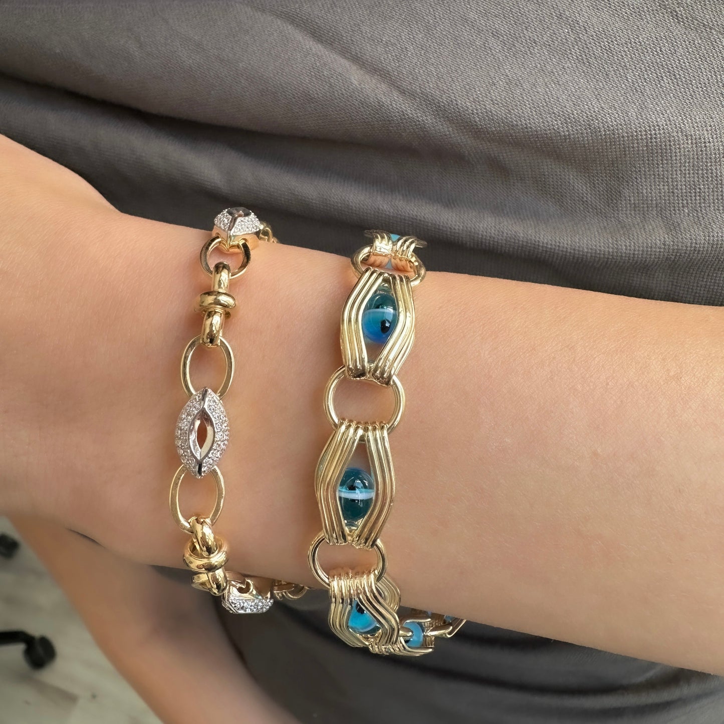 Design Evil Eye Hallow Bracelet