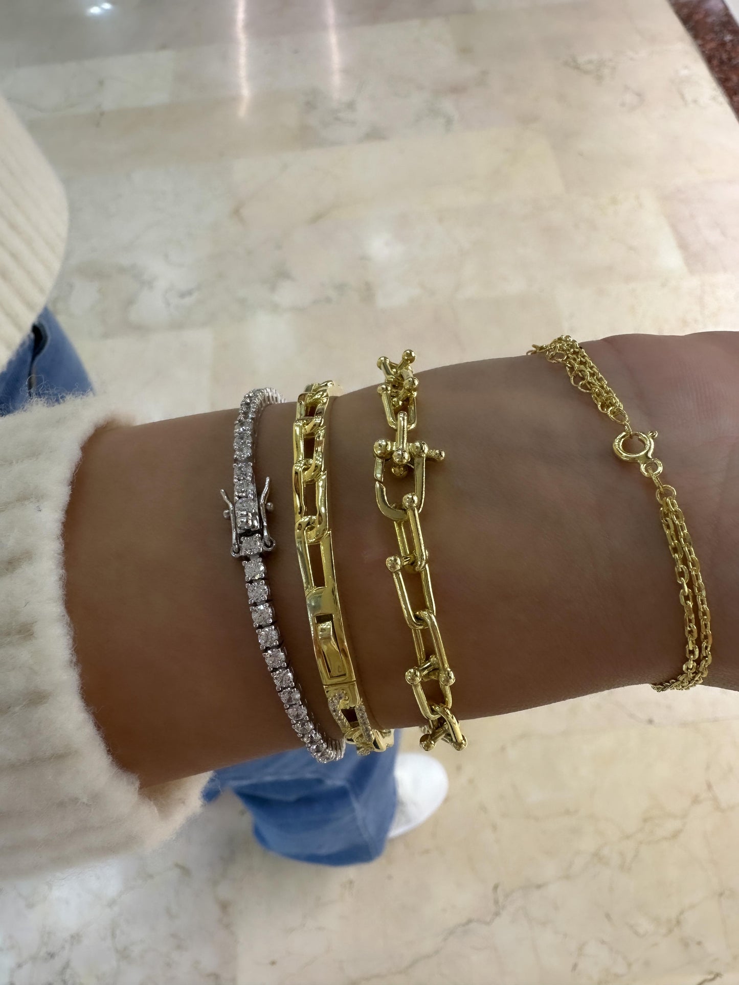 Oval Paperclip Bracelet