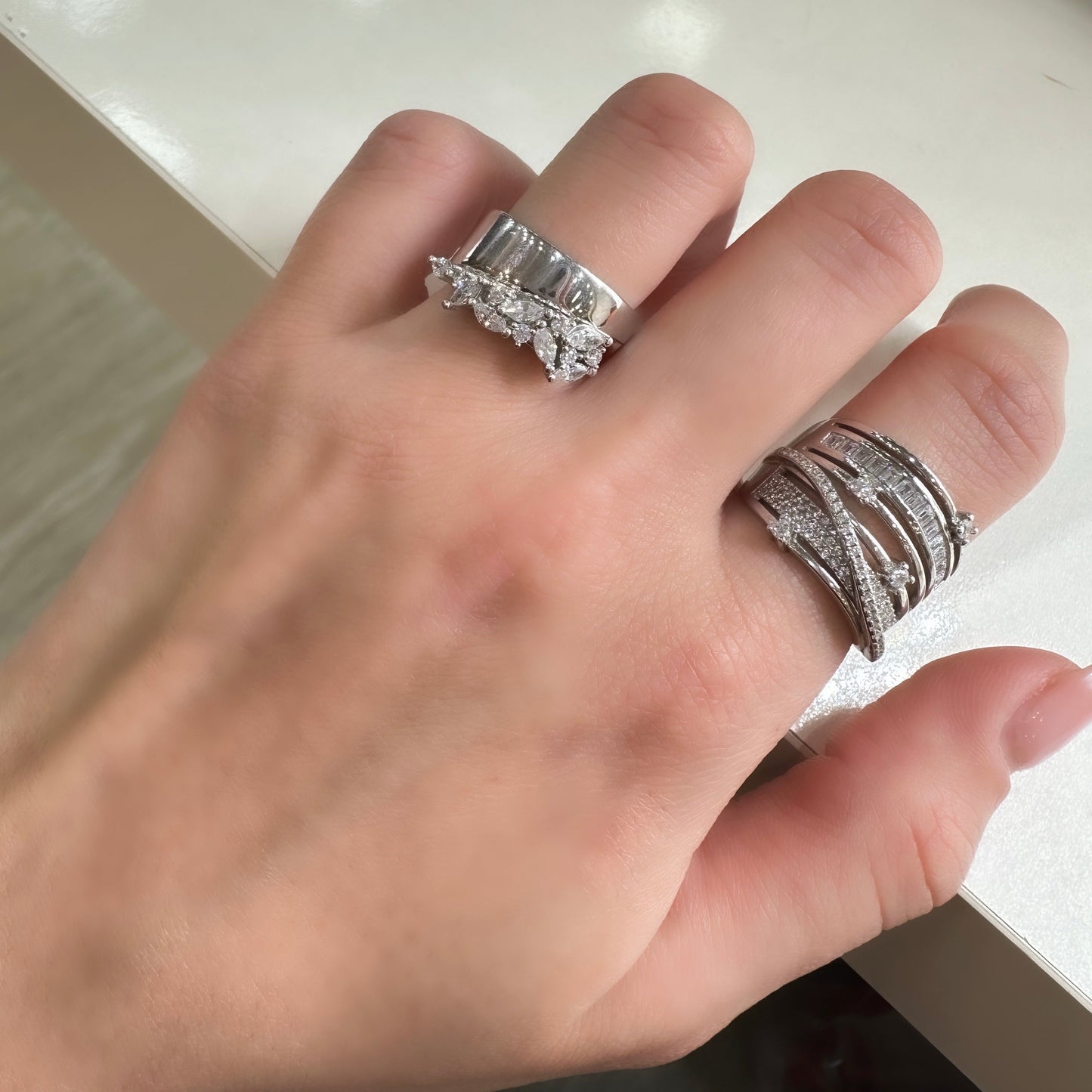 Marquise Stone Design Ring