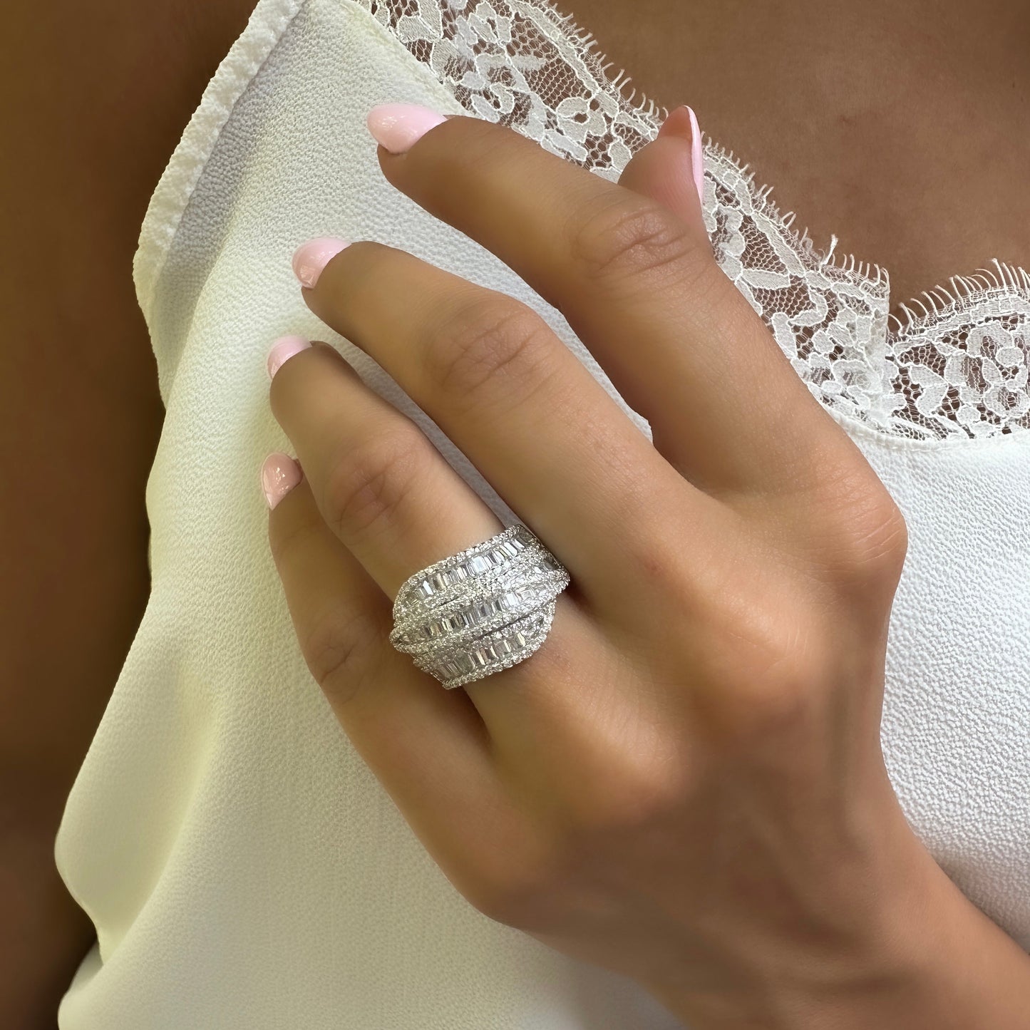 Trio Baguette Stone Ring