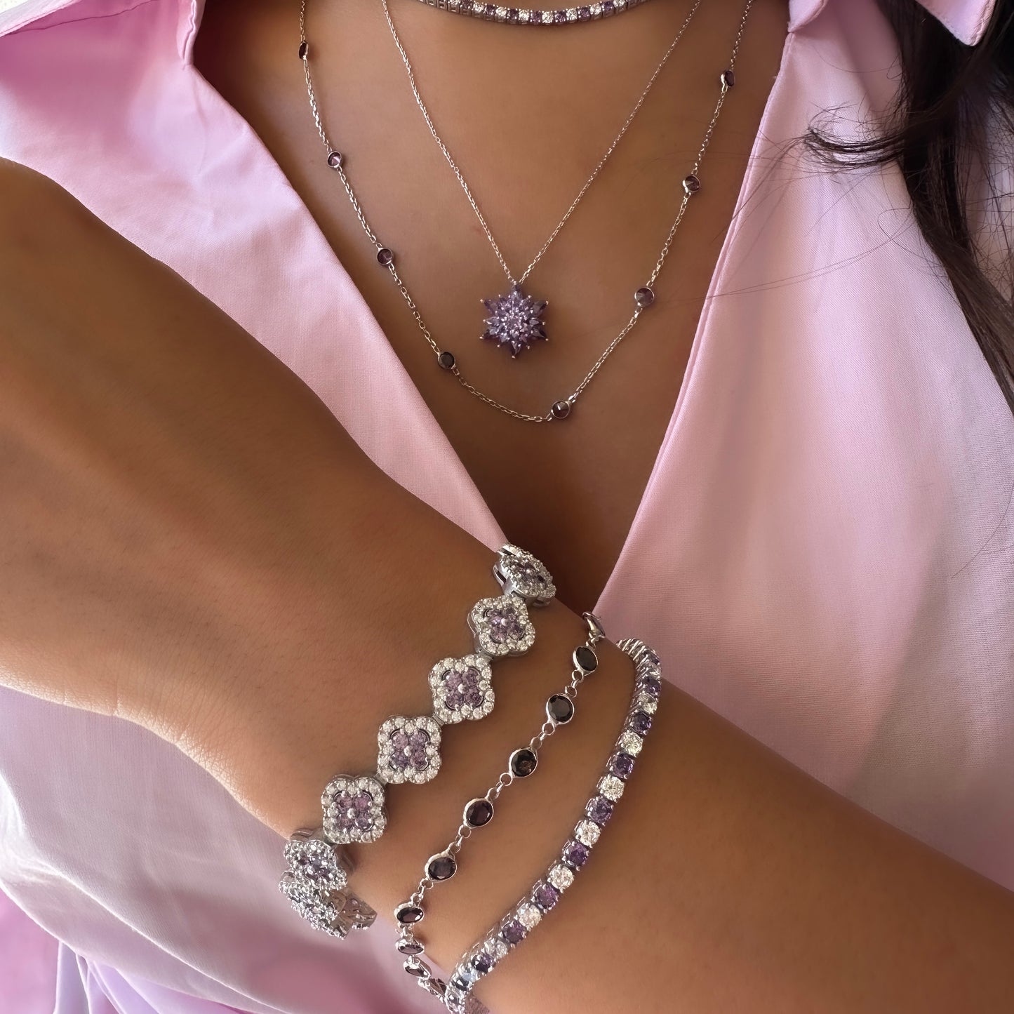Purple Stone Bracelet