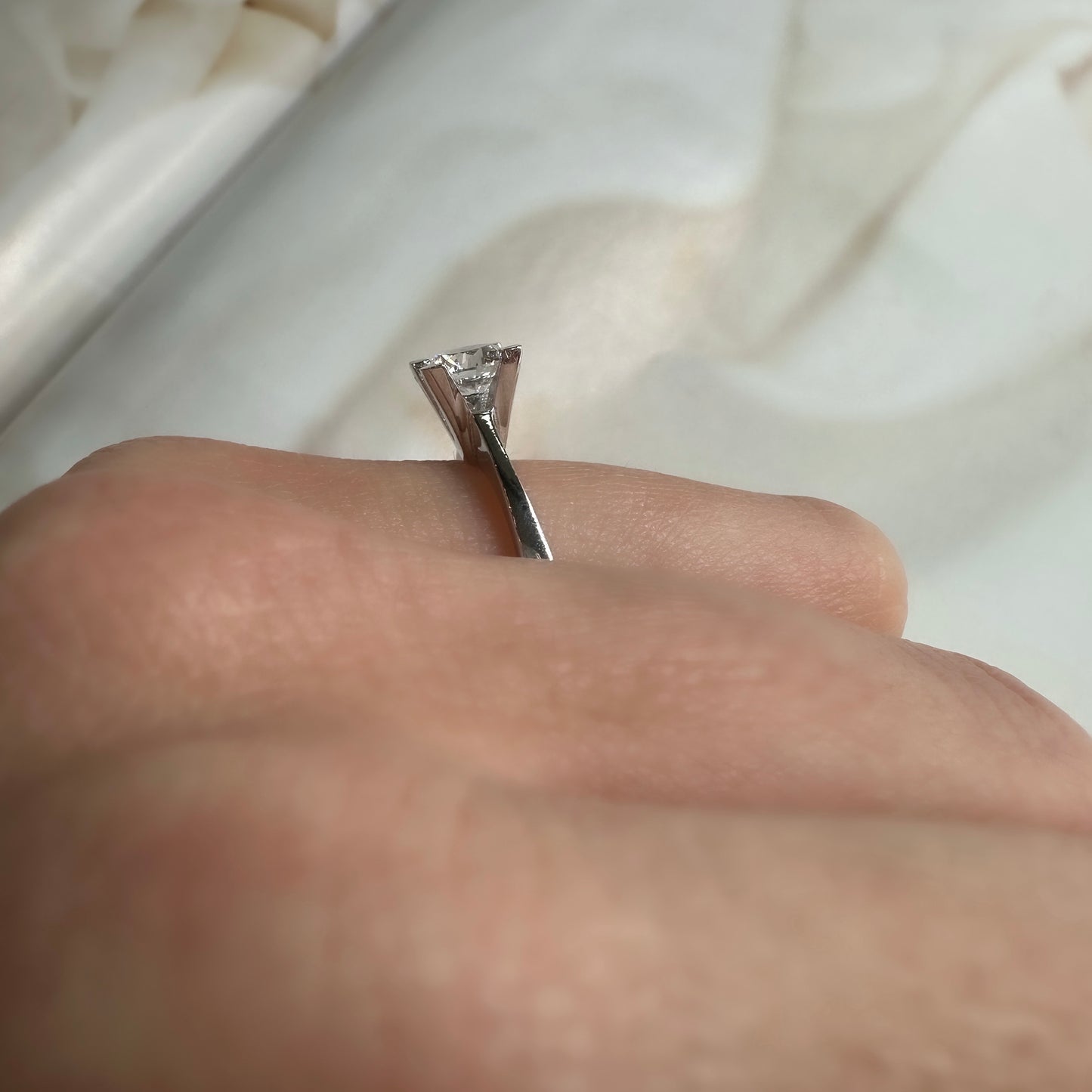 0.80 Carat G-Color Solitaire Ring