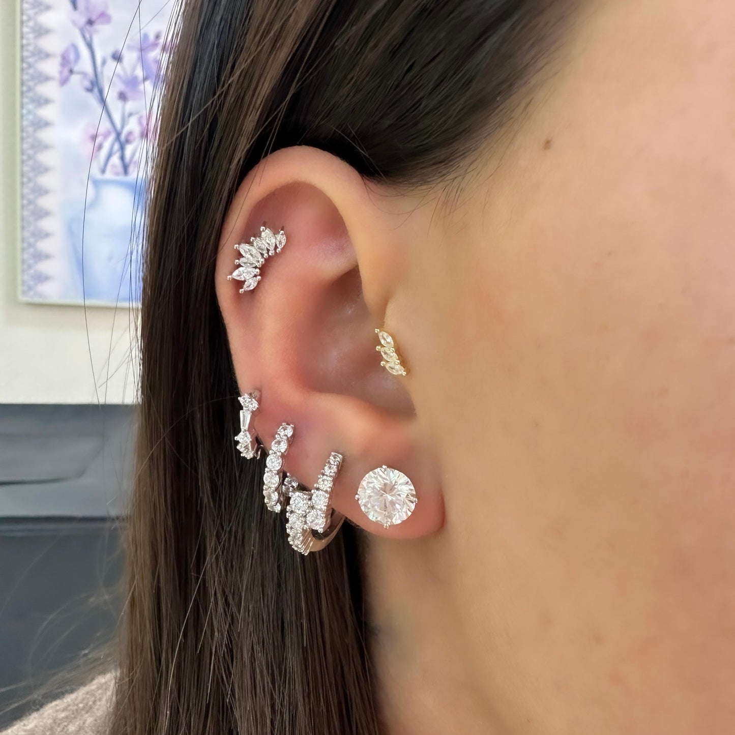G-Color Solitaire Earring