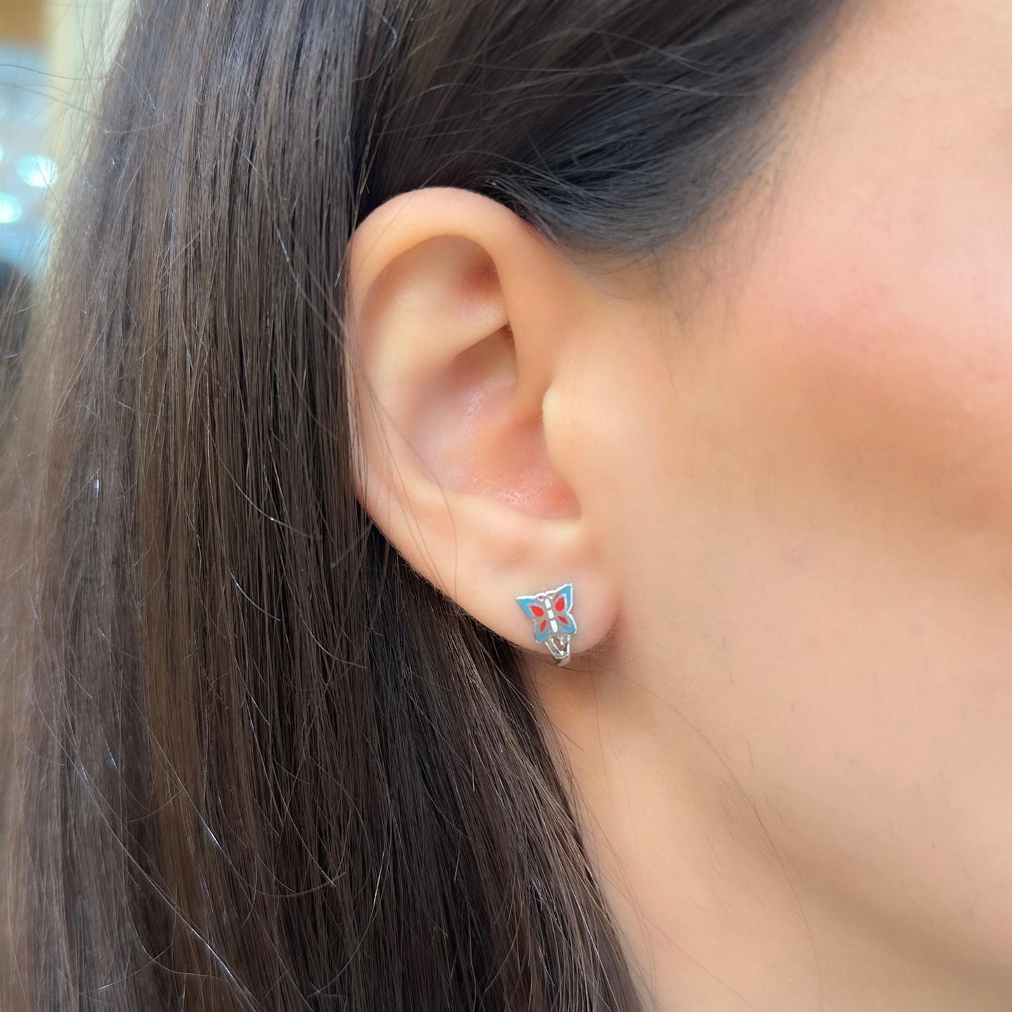 Butterfly children's earrings