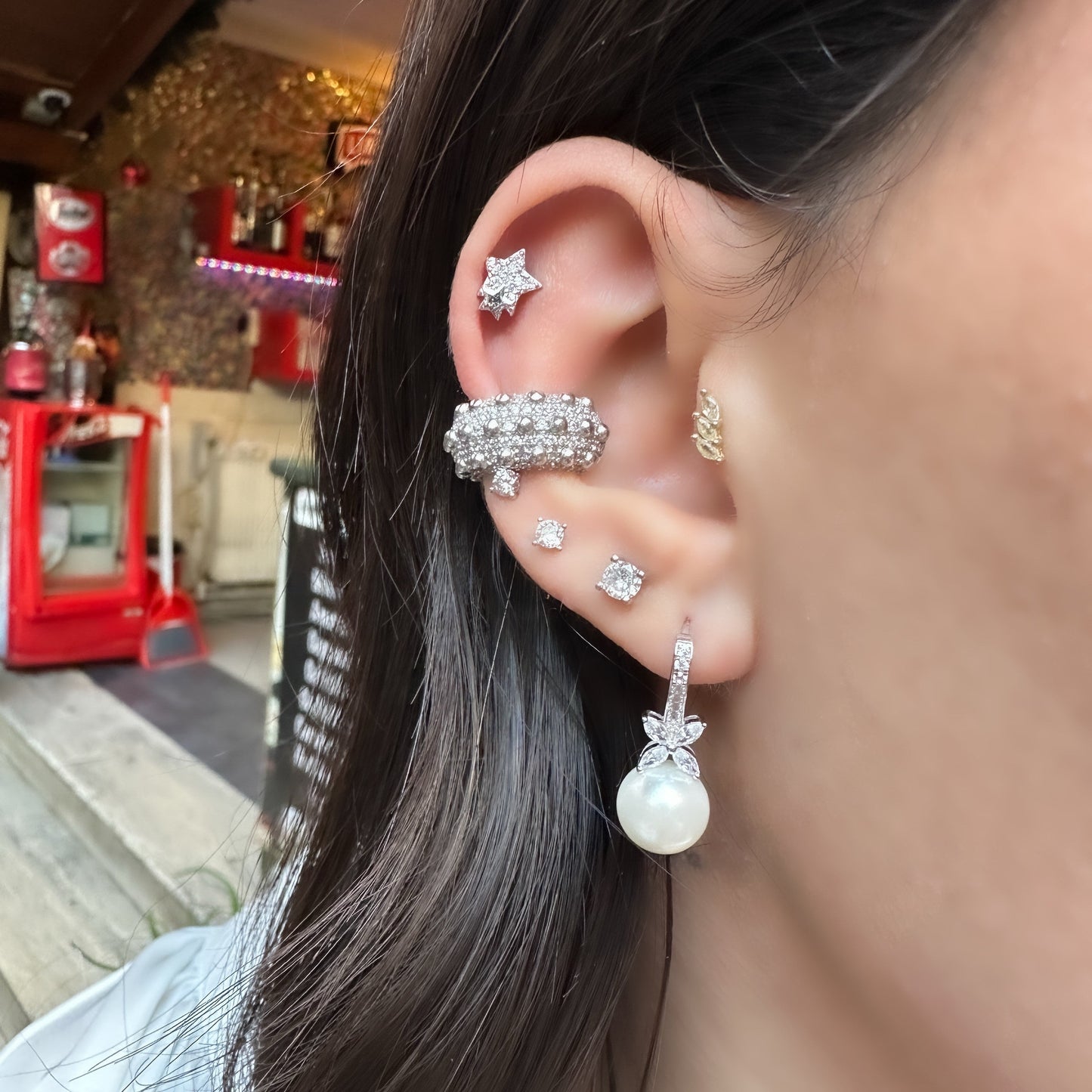 Pearl Marquise Earring
