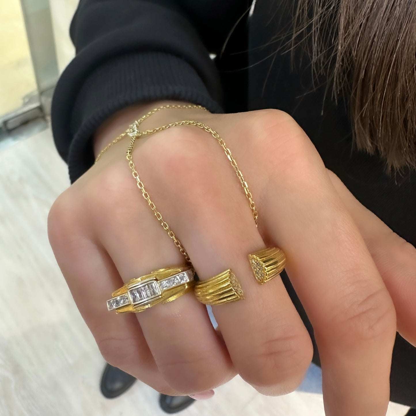 Open Oyster Ring