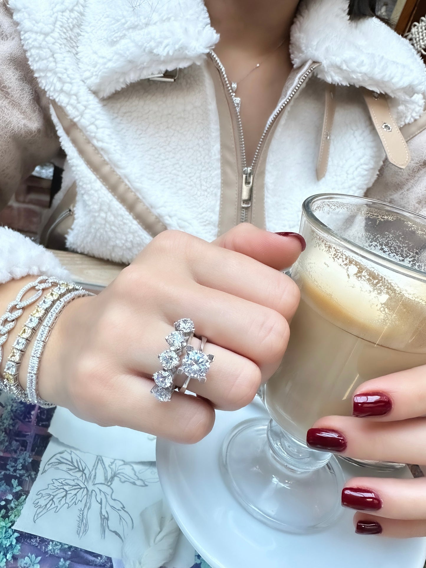 Three Carat Five Stone Ring