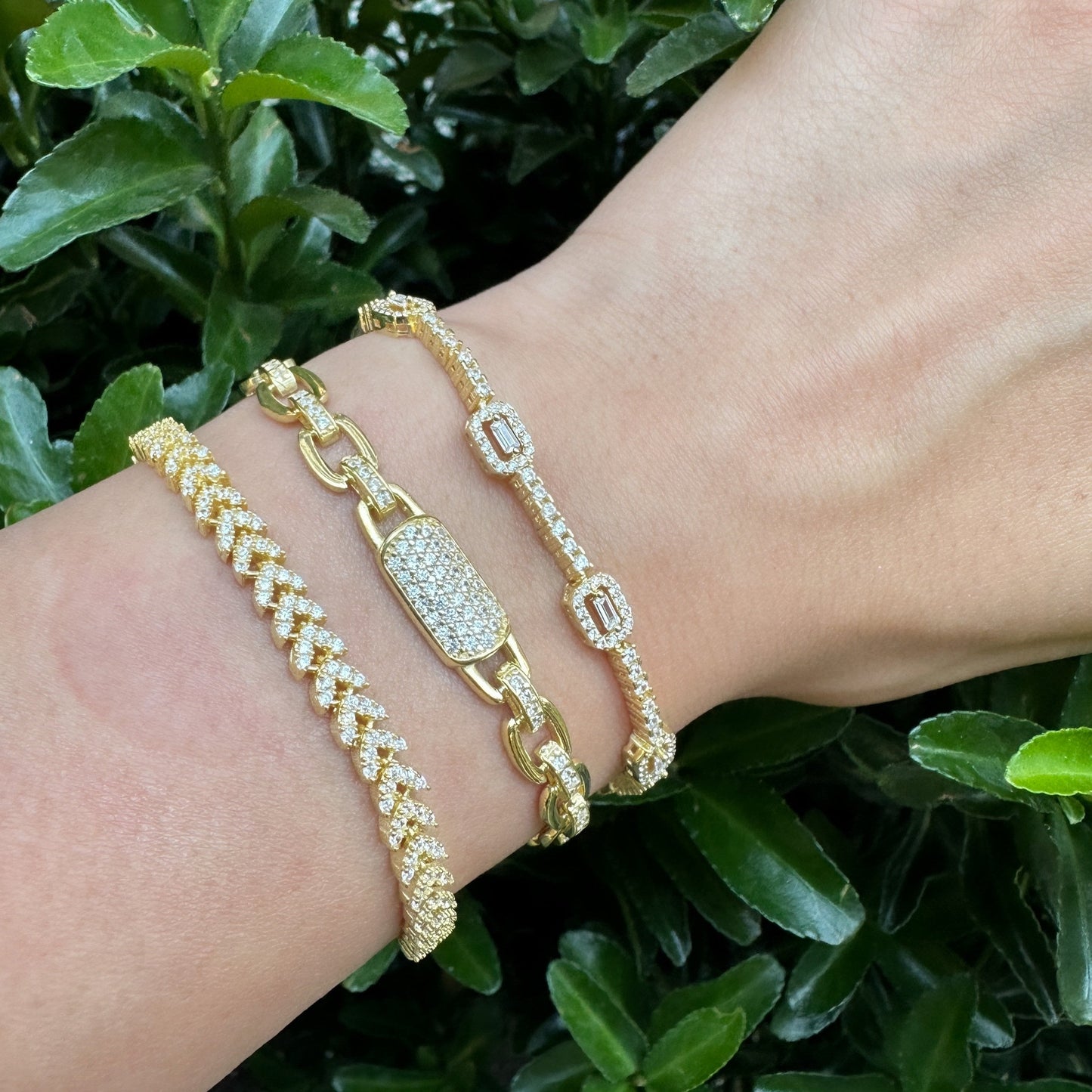 Multi Stone Arrow Bracelet