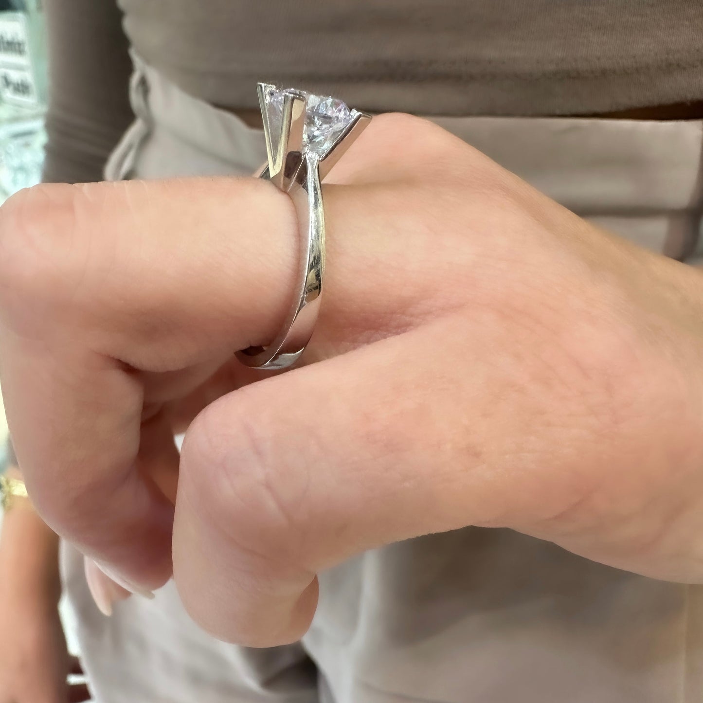 Two Carat Solitaire Ring