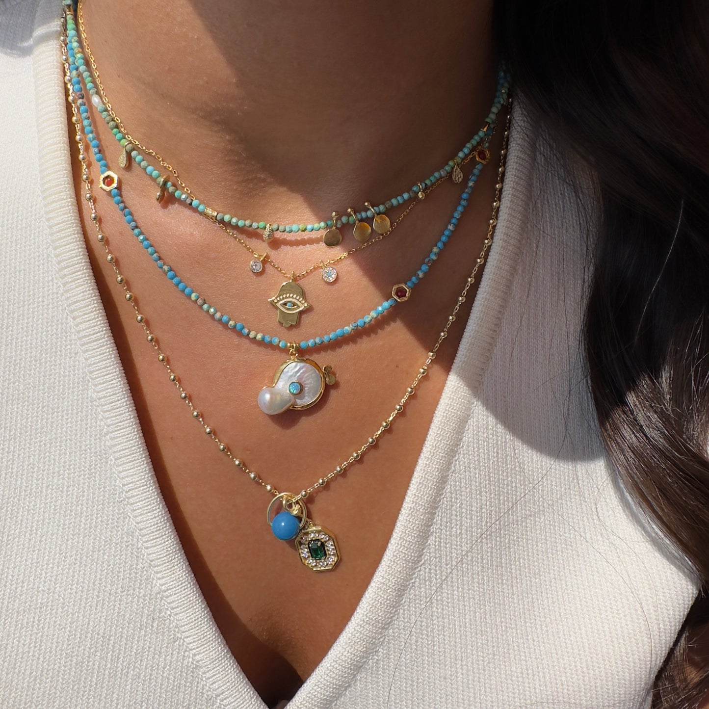 Turquoise Natural Stone Necklace