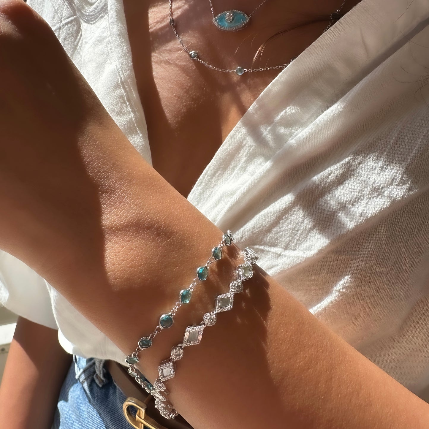 Aqua Stone Bracelet