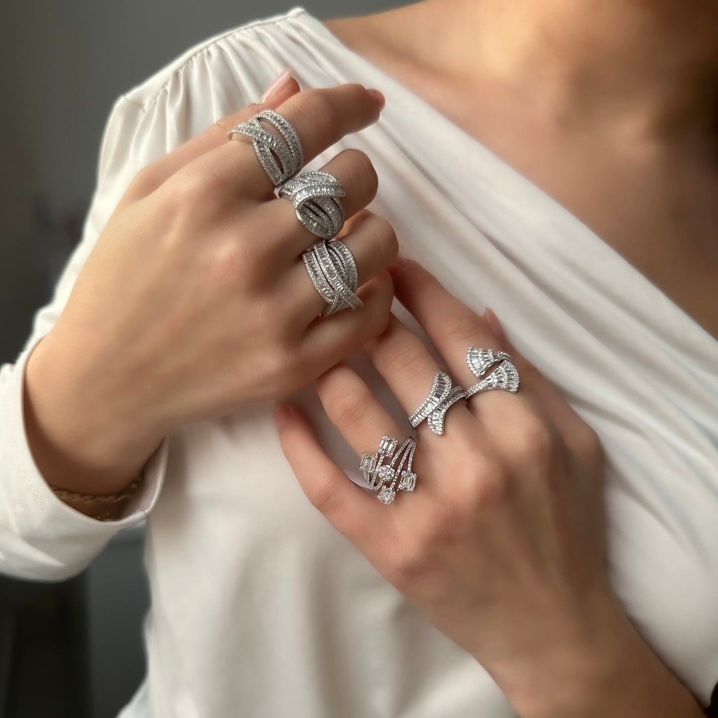 Crossed Design Ring