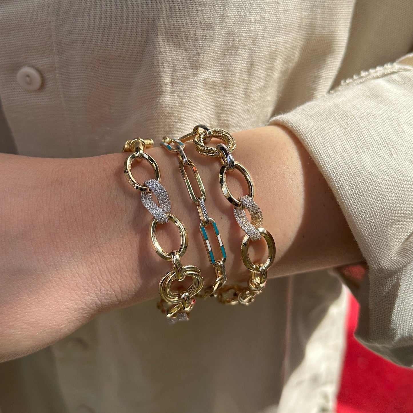 Stone Hollow Bracelet