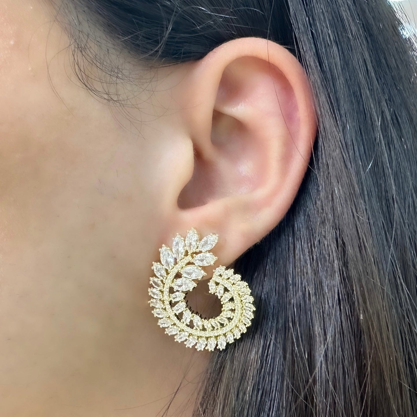 Flower Evening Dress Earrings